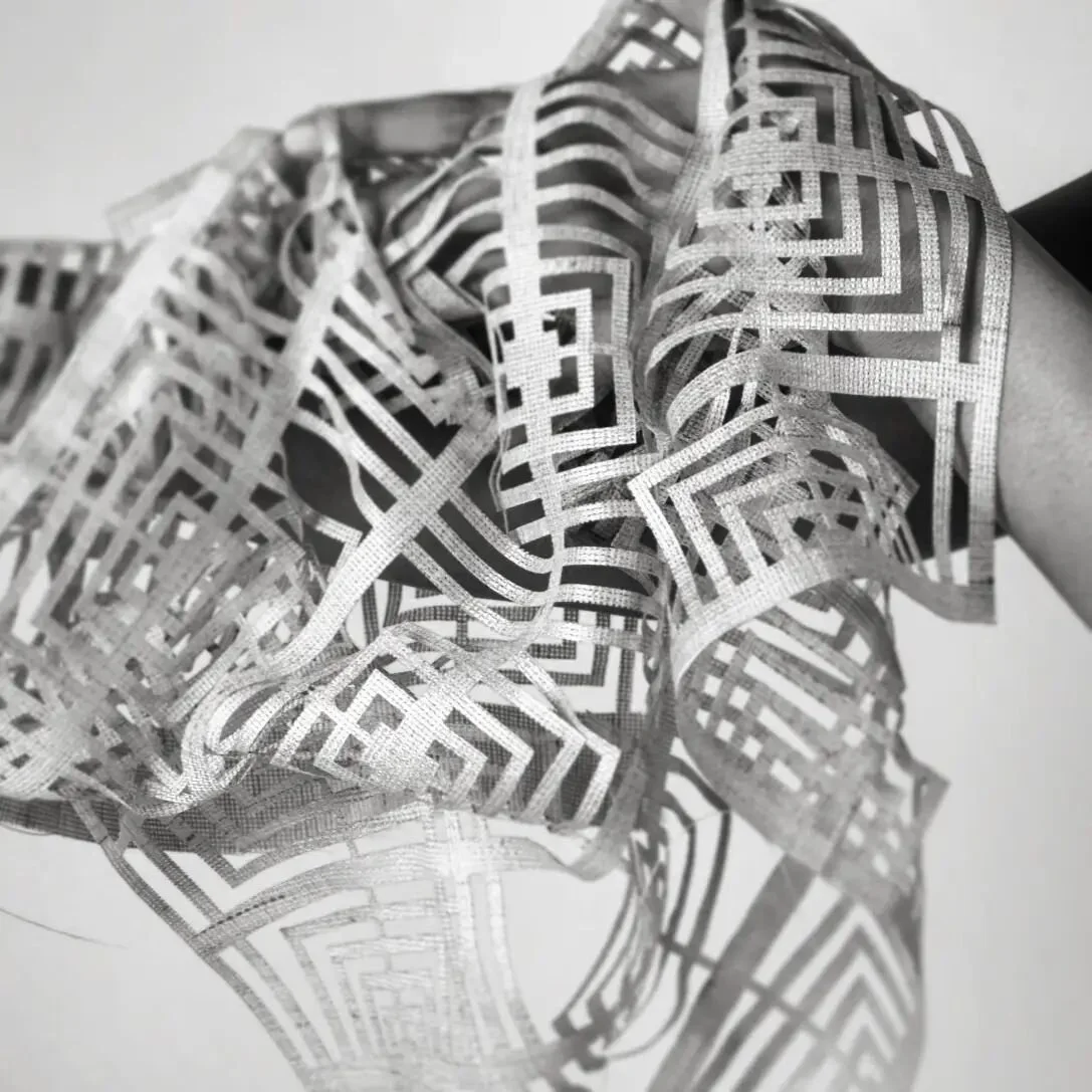 Over the past couple of months, I have been involved in a makers exchange program with @lottozero textile lab based in Prato, Italy. We've looked at digital patterns and the narrative language they take on as screen prints I developed at @eastlondonp