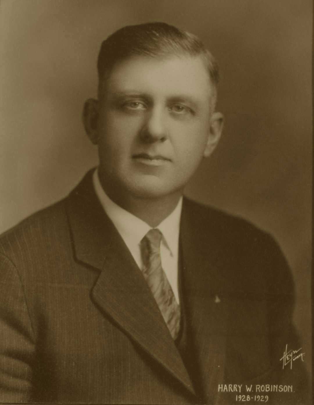 Harry W. Robinson, 1928-1929
