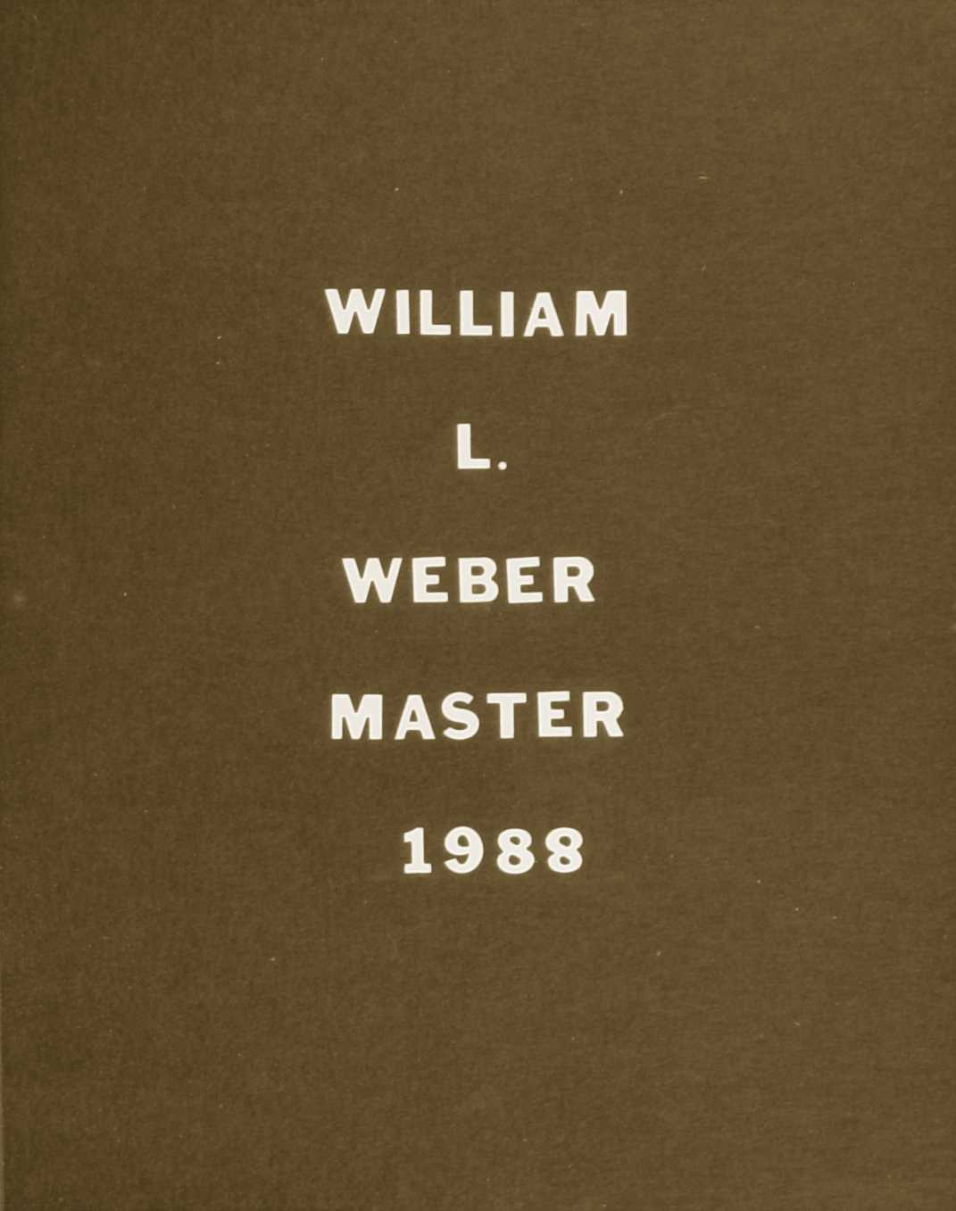 William L. Weber, 1988