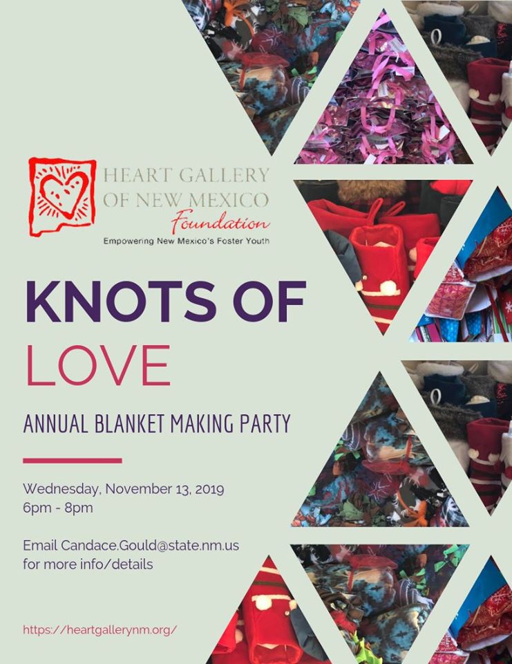 Nov 13th 2019: Heart Gallery Foundation Annual 'Knots of Love' Blanket Party