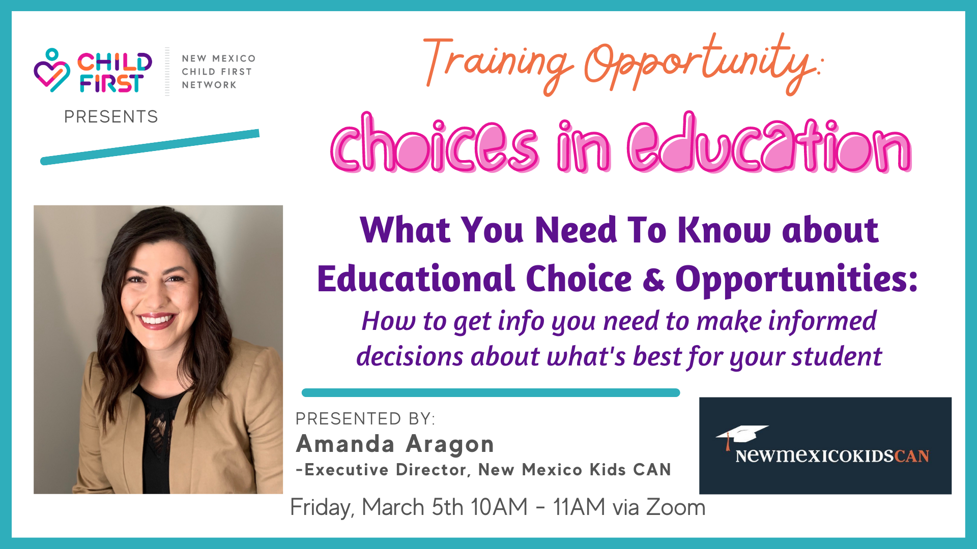TRAINING:  Navigating Overwhelming Choices in Education