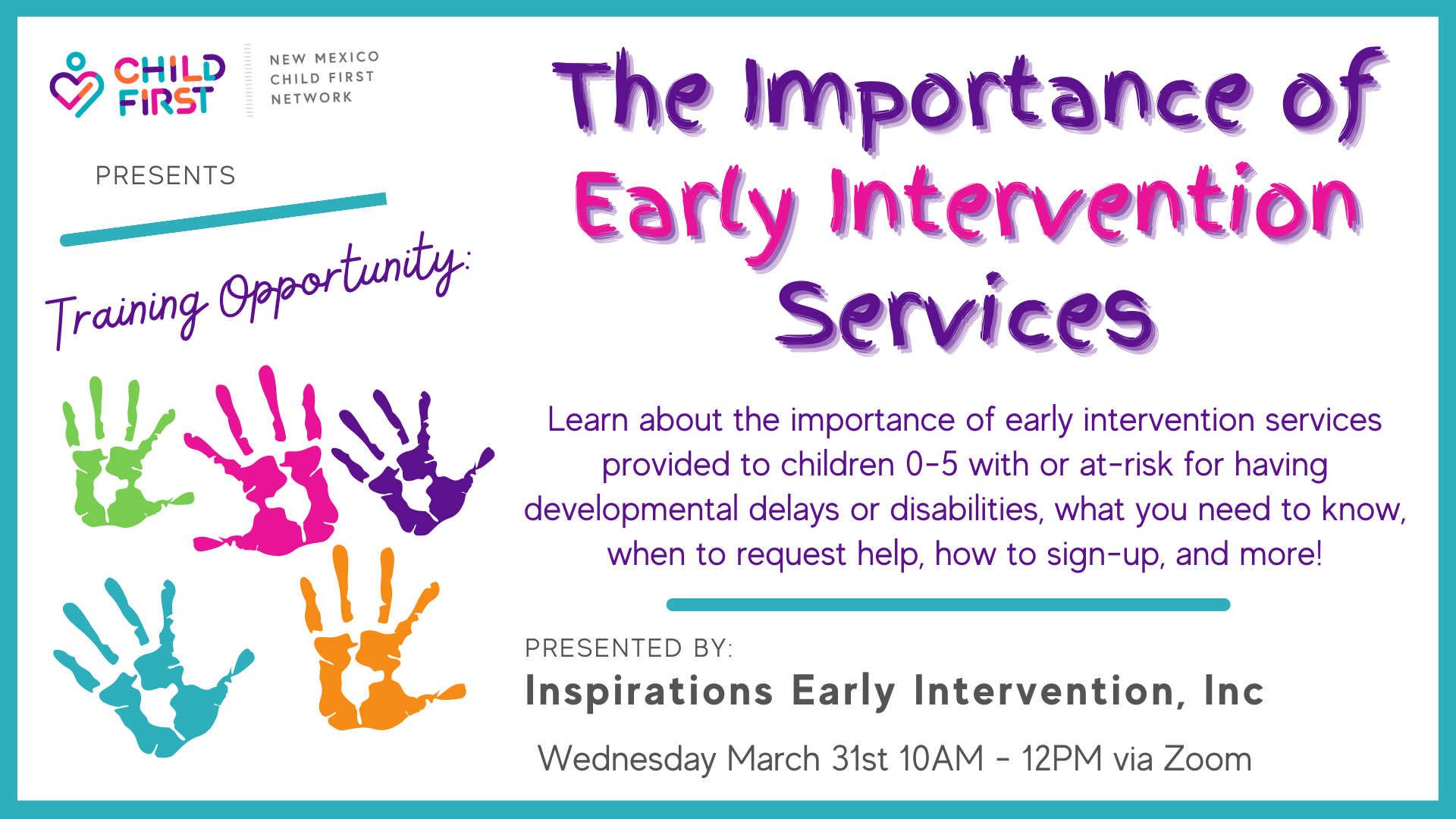 TRAINING: The Importance of Early Education