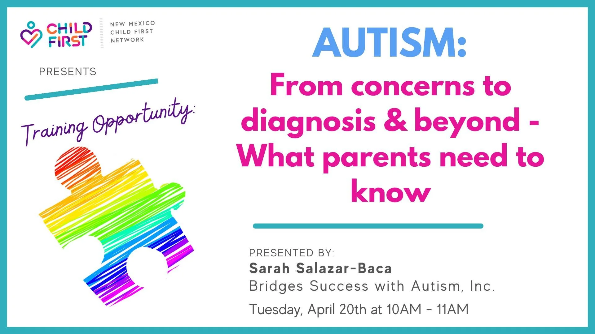 TRAINING: Autism Spectrum Disorder