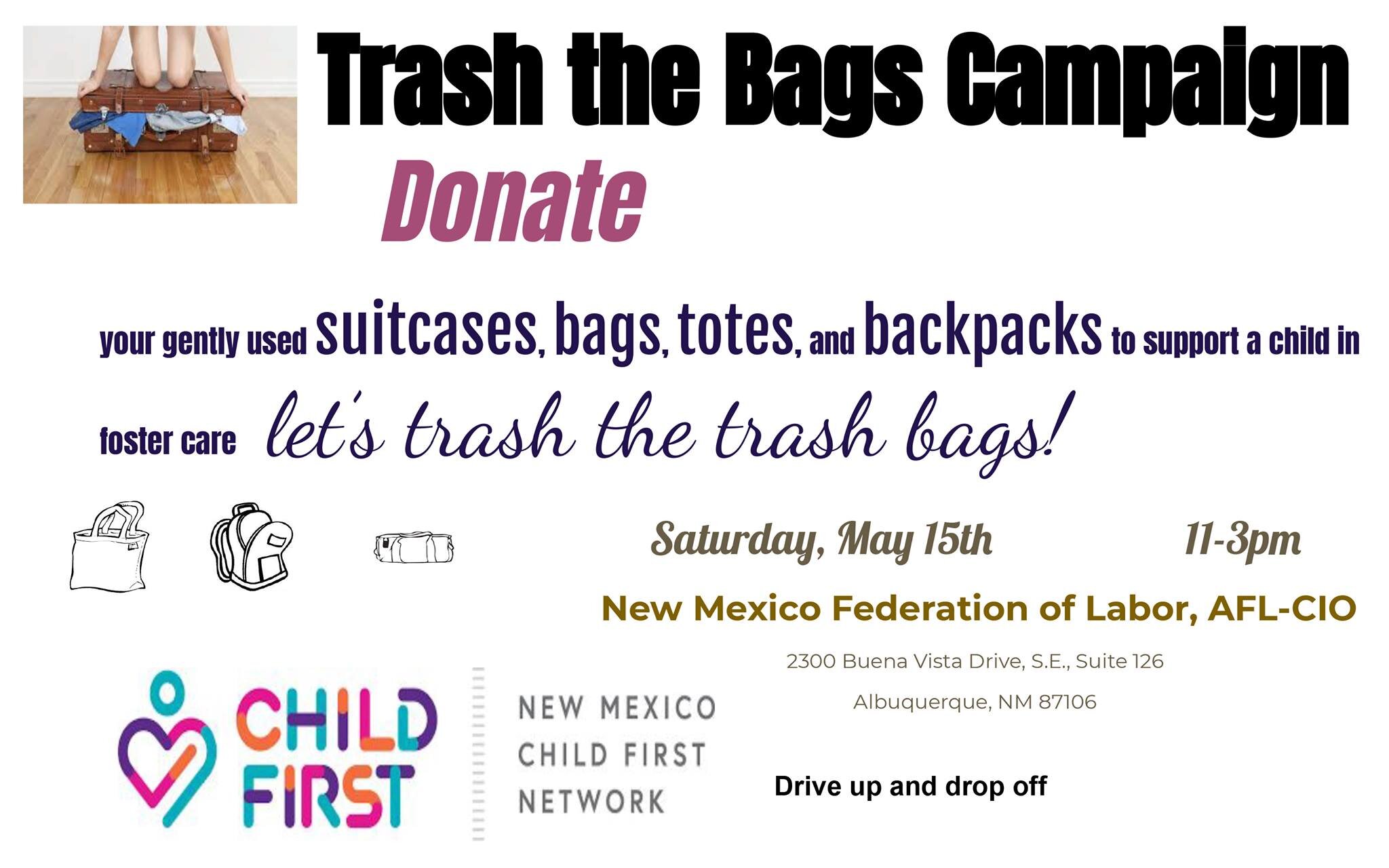"Trash the Bag" Campaign &amp; In-Person Event
