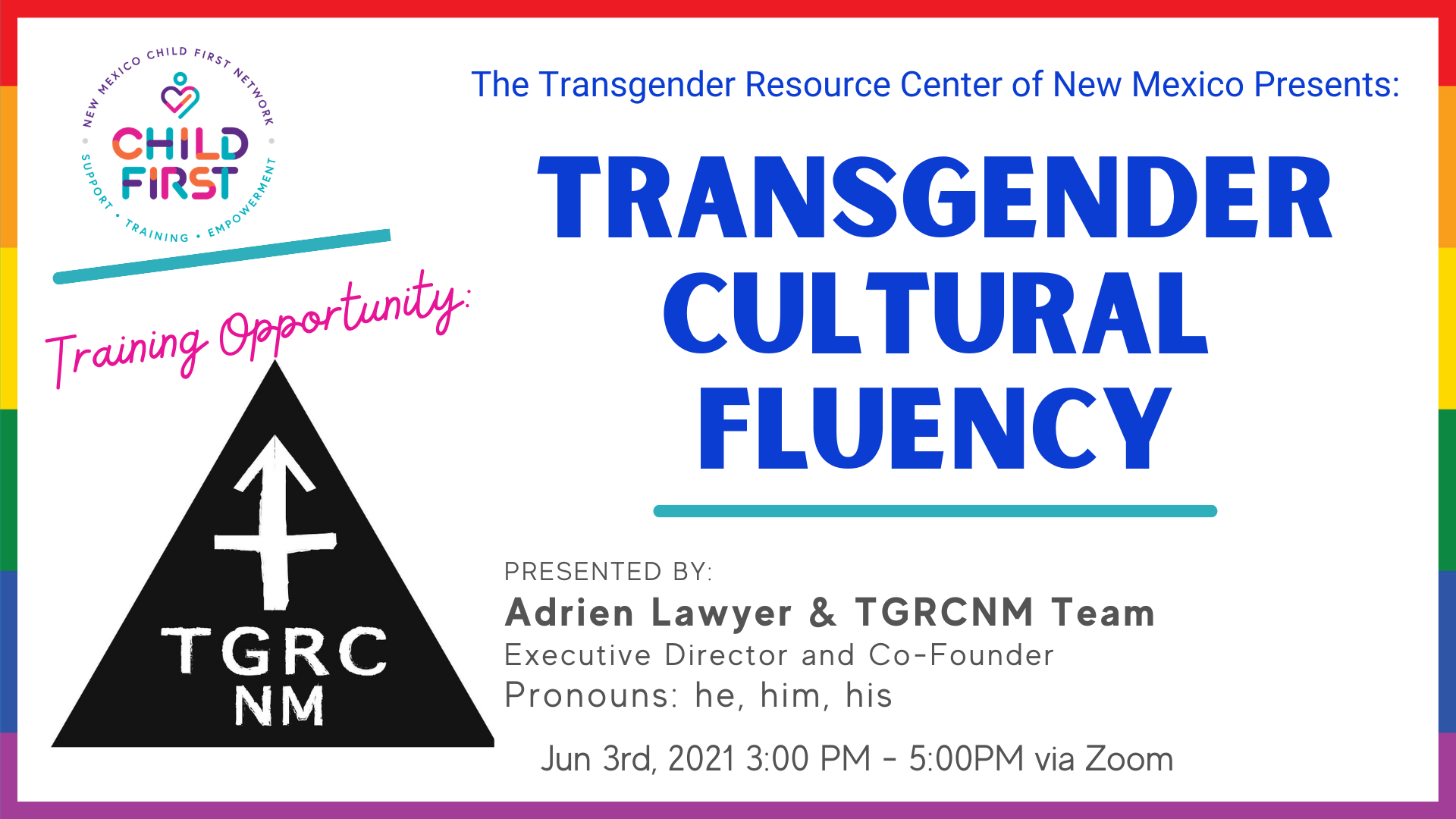 Pride Month Training: Transgender Cultural Fluency