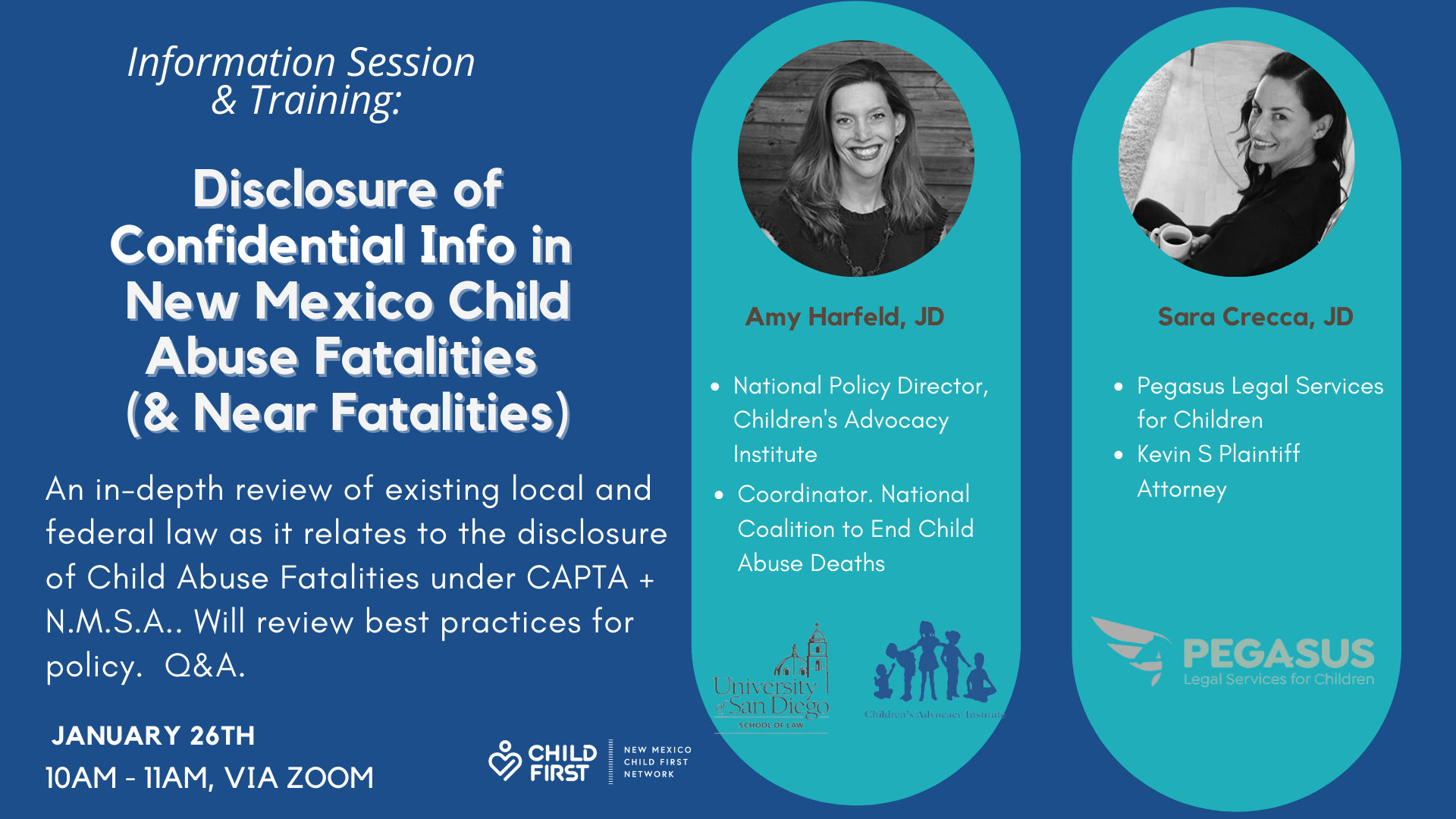 TRAINING: Disclosure of Confidential Info in Child Abuse Fatalities (&amp; Near Fatalities)