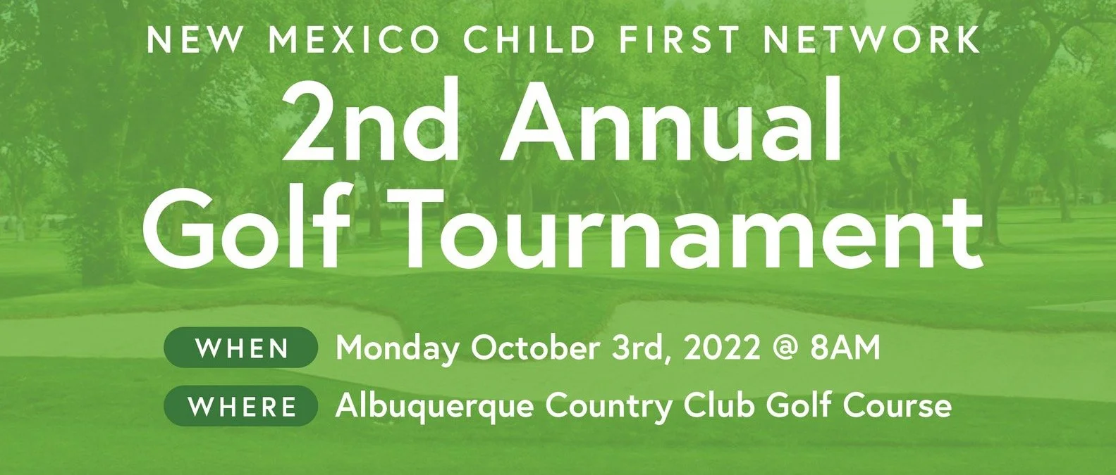 2022 Golf Tournament : October 3, 2022 at Albuquerque Country Club