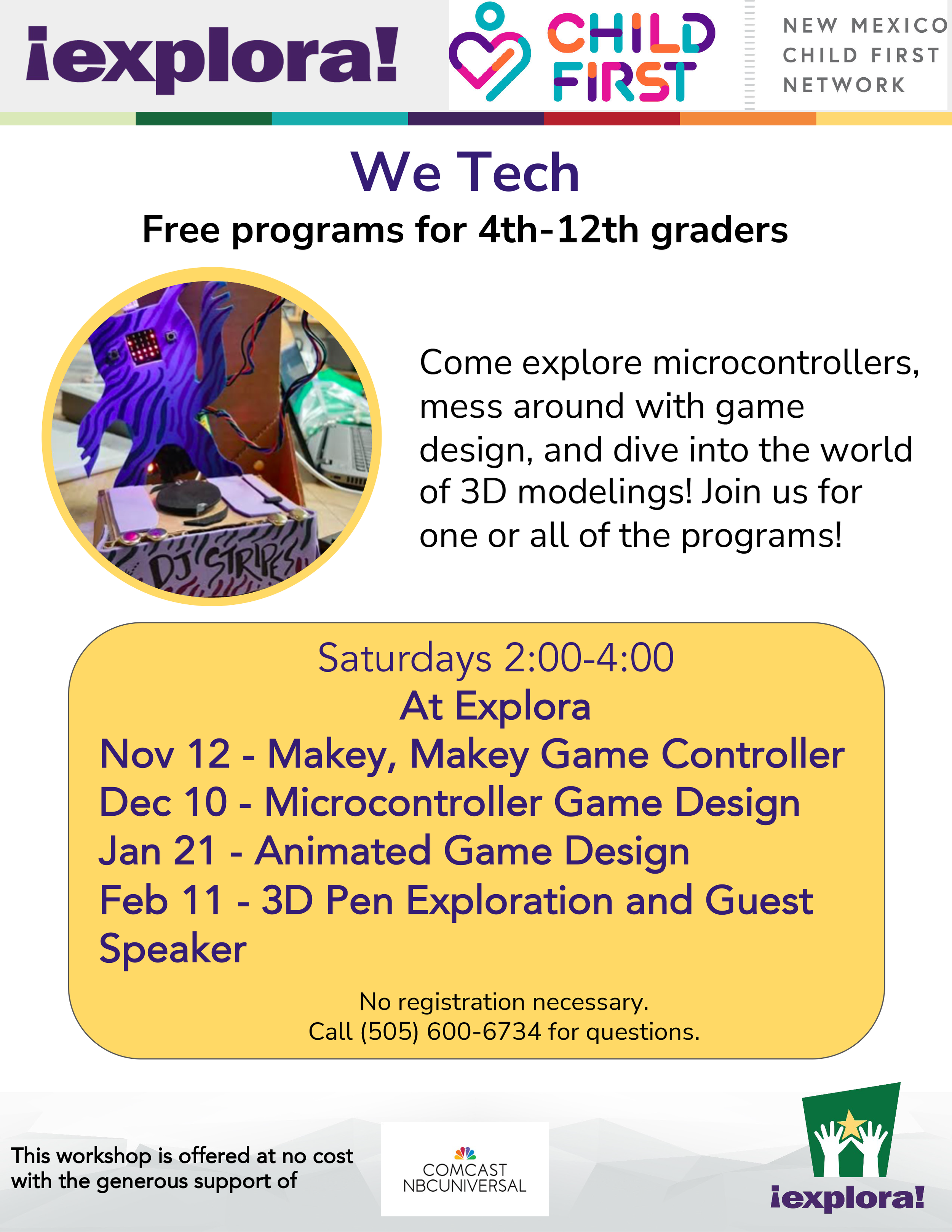 Calling All Tweens and Teens! EXPLORA 4-part series!