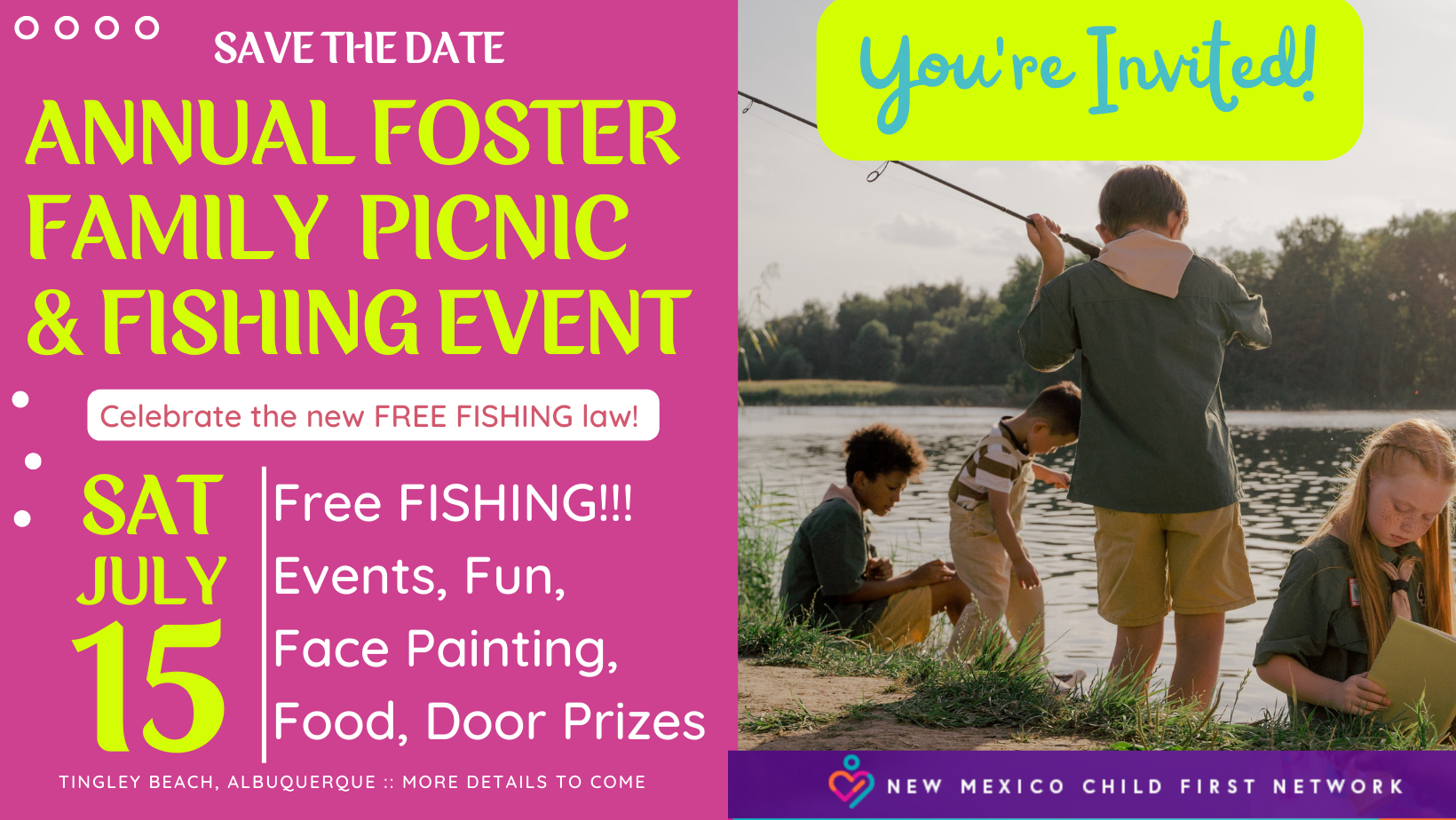 Save the Date &amp; Join Us: Annual Foster Care Picnic + Free Fishing