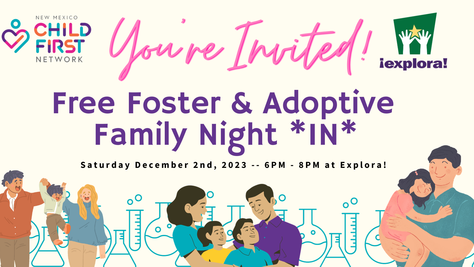 2023 Foster and Adoptive Families Night-In at Explora