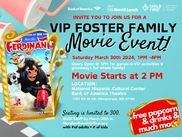 JOIN US!!! Saturday MARCH 30TH: Family Movie Day 2024