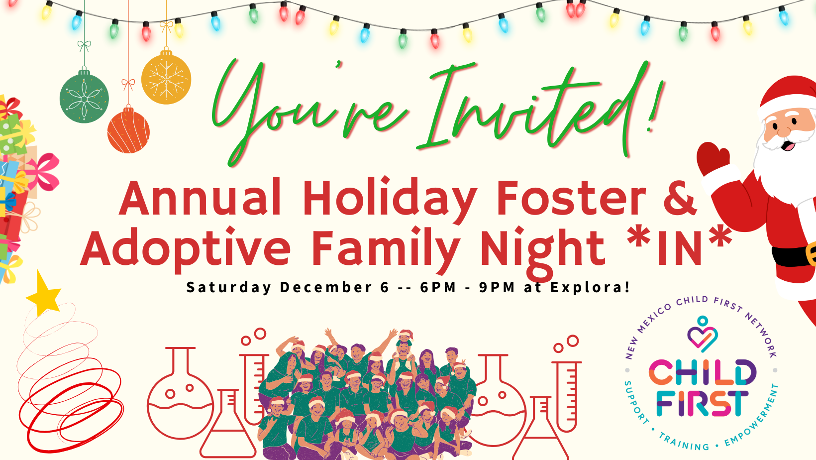 Annual Holiday Foster &amp; Adoptive Family Night *In* at Explora! 