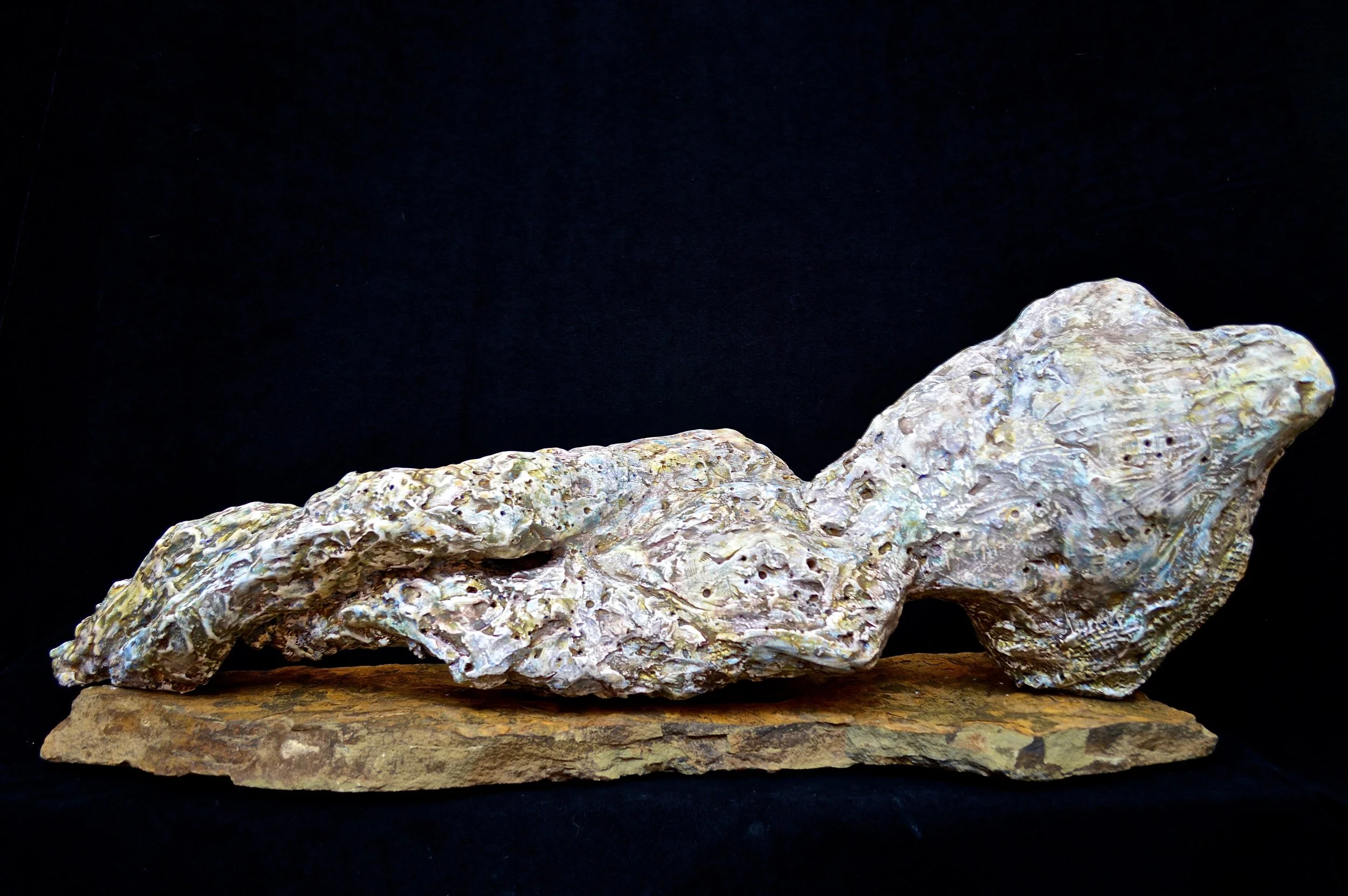 plaster, stone, oxides