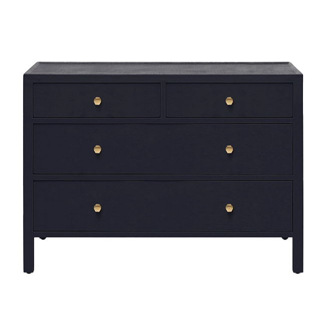 48 dresser Lier 48 Inch Tall Dresser Chest, Brown Wood, 5 Drawers, Integrated Han