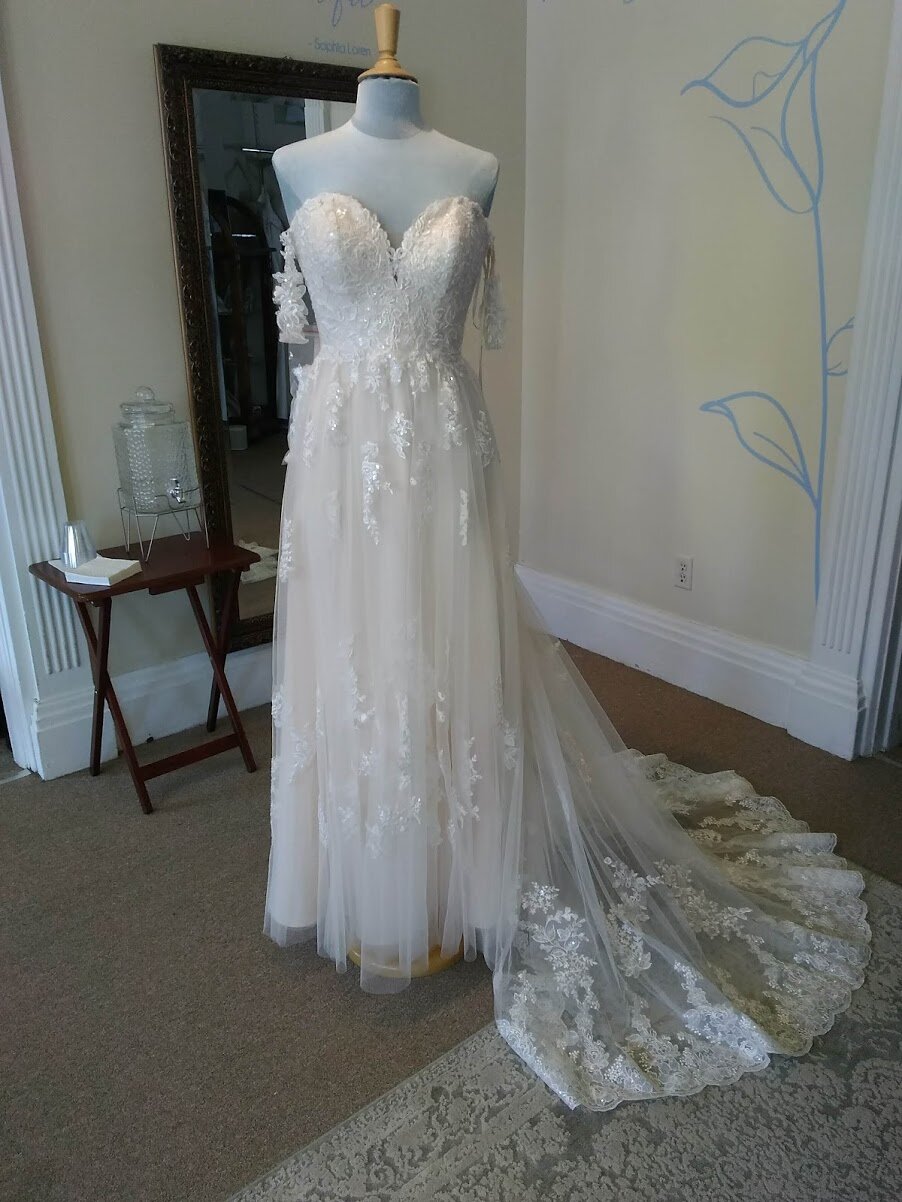 The Language of a Bridal Appointment: Lace Hem Unattached — Bridal Shop ...
