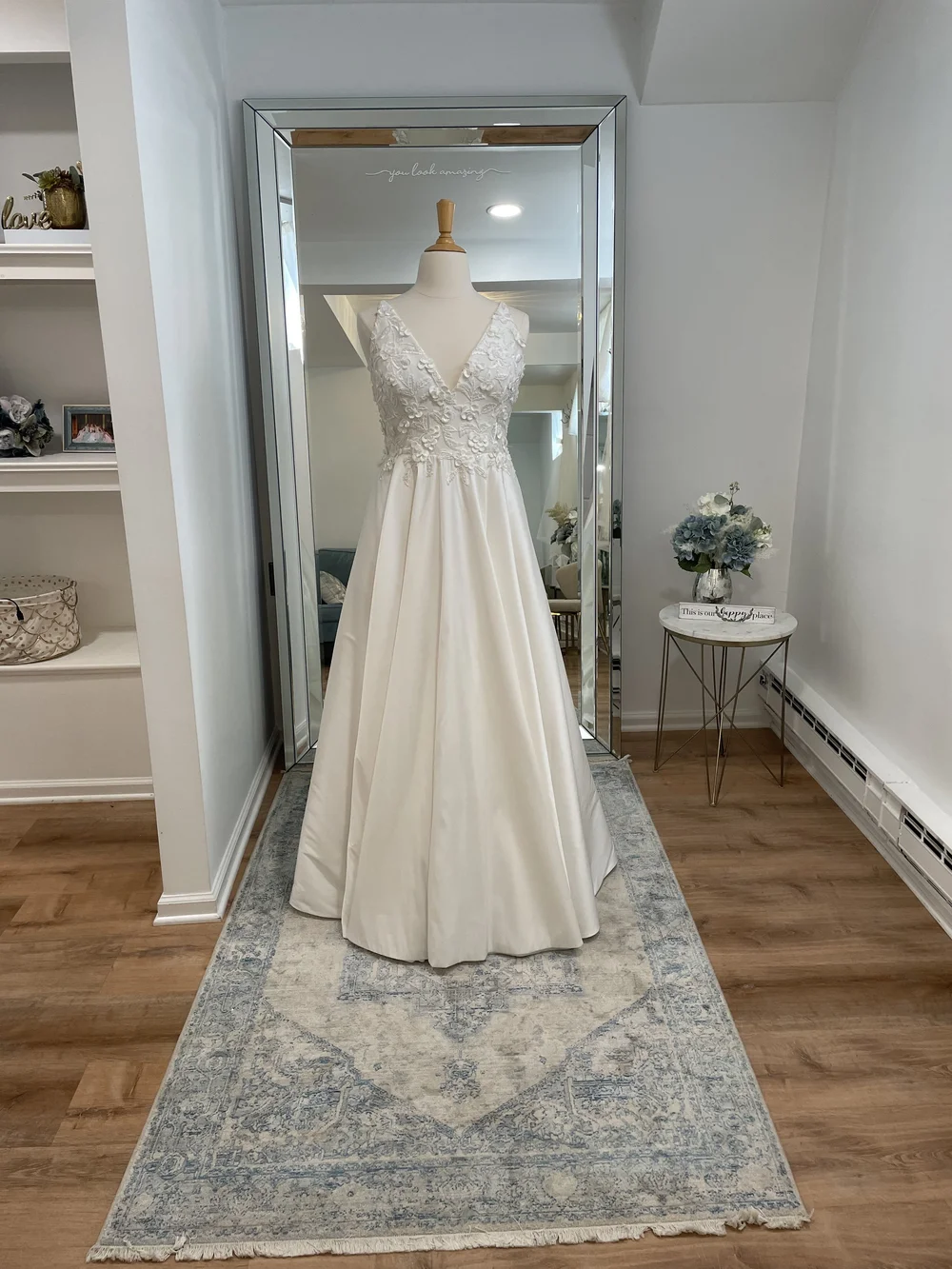 slim fit dress slacks Jenny Yoo Bridesmaid Dress Nadia Pale Gold main image 0