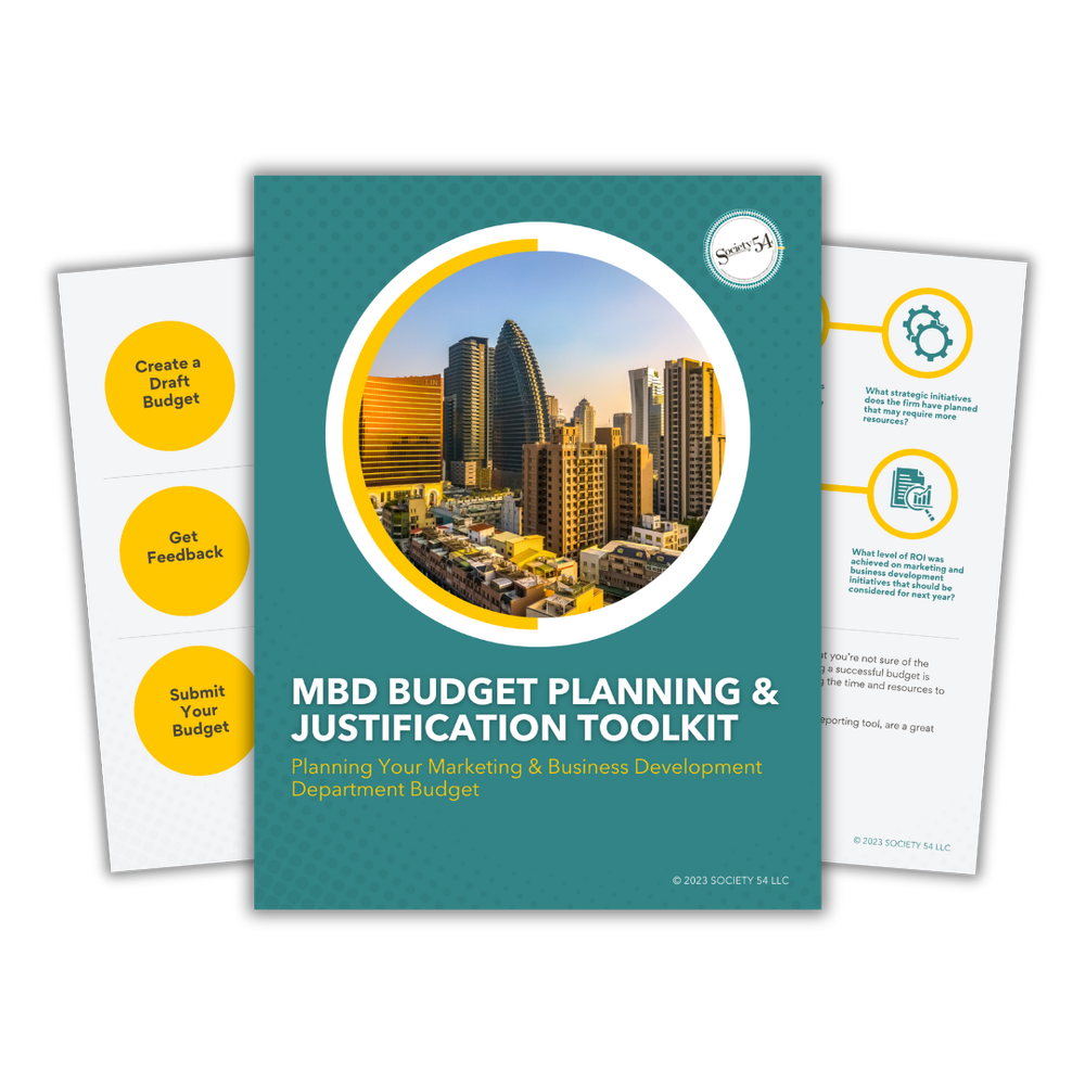 MBD Budget Planning & Justification Toolkit — Society 54