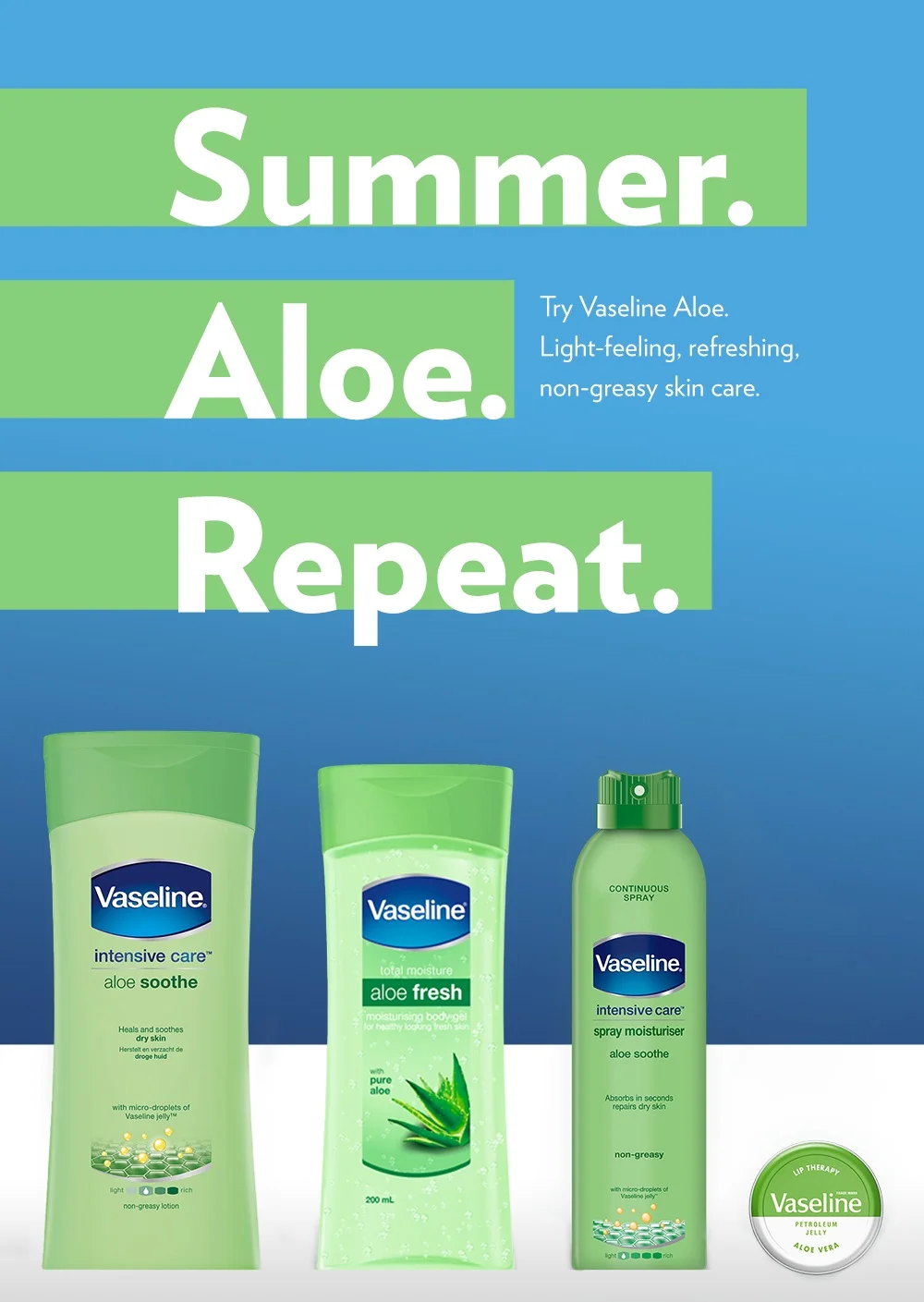   VASELINE || ALOE  