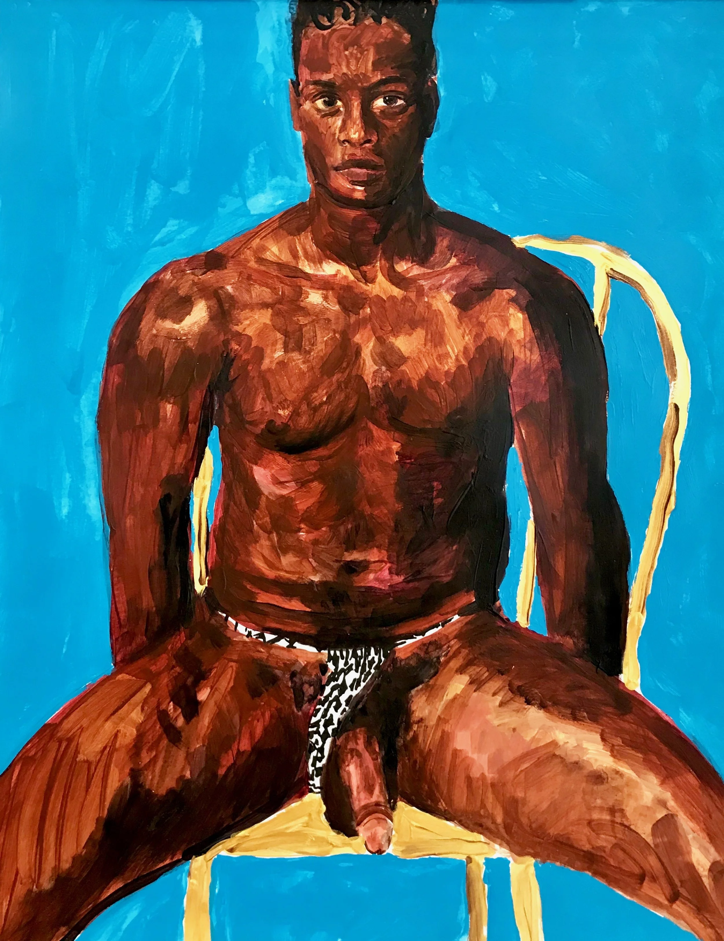 “Allan,” by Boris Torres; acrylic on bristol board, 10x14 inches, 2018.