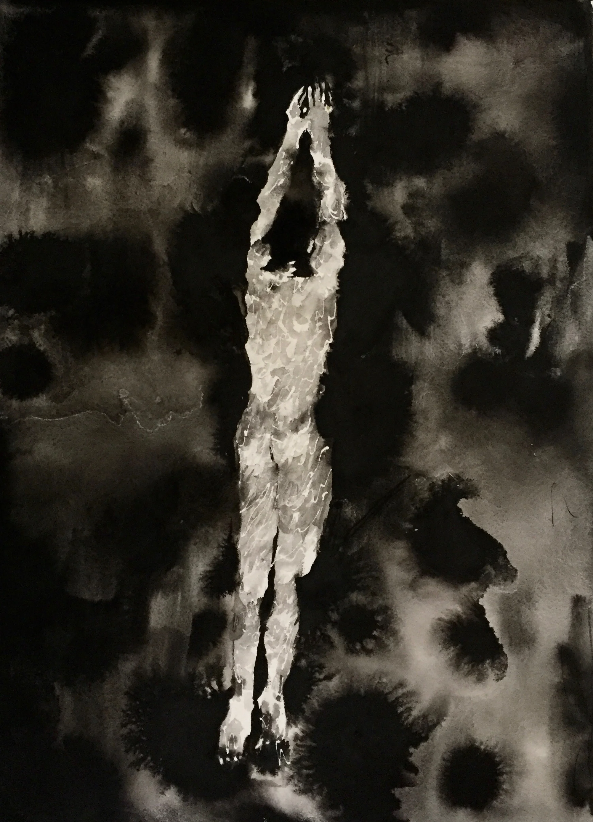 "Tarzan," by Boris Torres; ink on paper, 10x14 inches, 2015.
