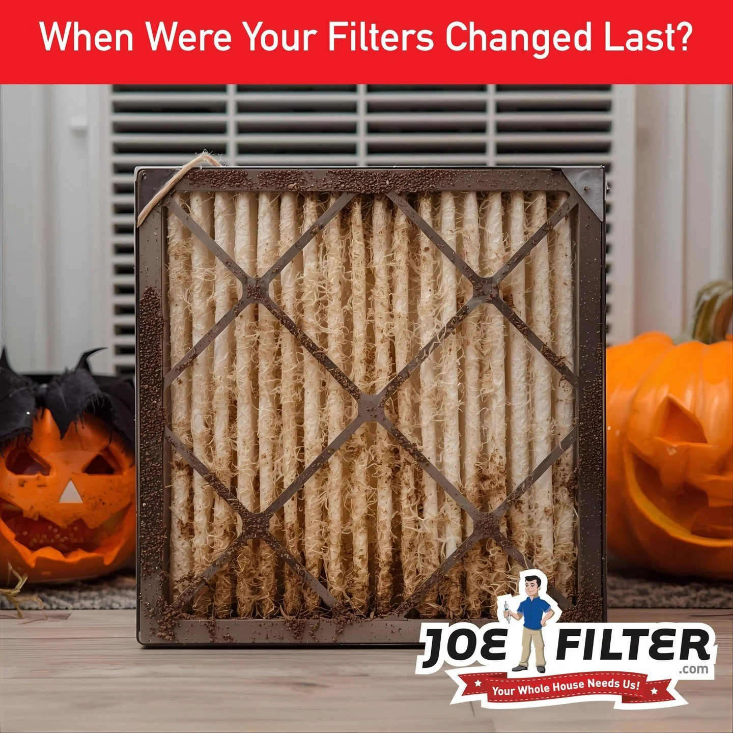 Don't let a #zombie air filter ruin your Halloween! 
Old and dirty air filters can kill your HVAC, and drain your homes energy like a #vampire. Not to mention the impact it has on your indoor air quality. That is why it's  so important to change you