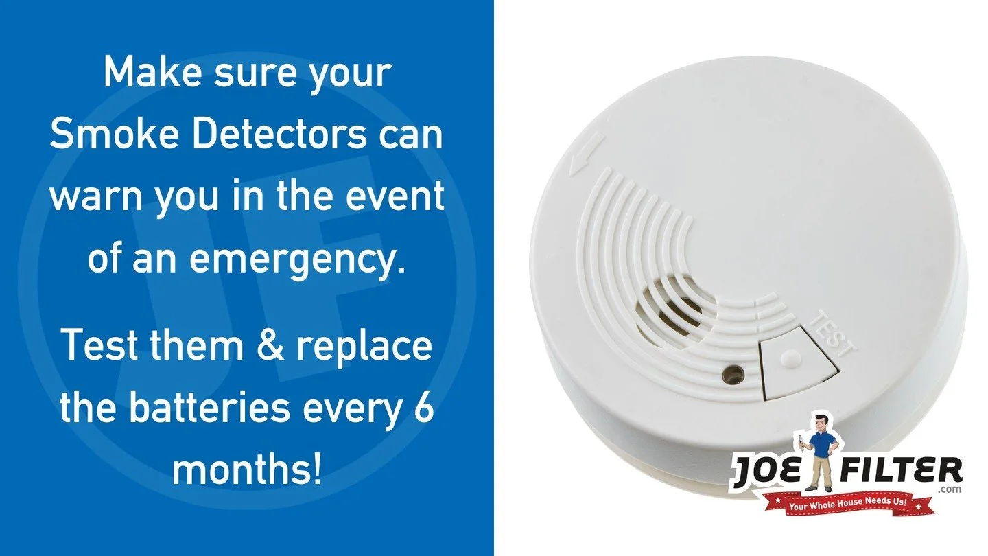 Test and replace your smoke detector batteries every 6 months! smokes.joefilter.com

#staysafe