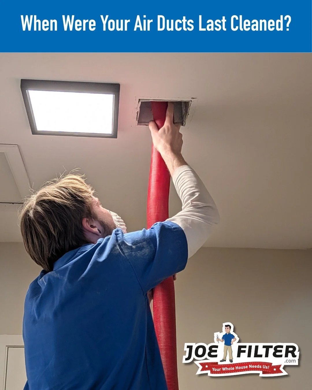 Cleaning your home's ducts is a great way to help improve your home's  indoor air quality.  It can also help reduce or eliminate bad odors from years of accrued dust and dirt. 

Booke a FREE inspection at joefilter.com/booking or by clicking the link