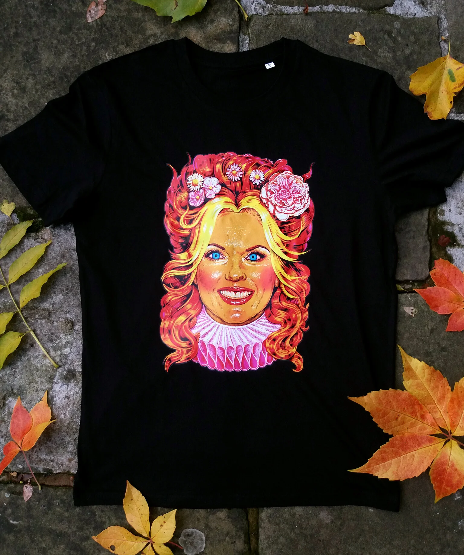 GINGER SPICE VONK BLACK T-SHIRT BY JOCK MOONEY