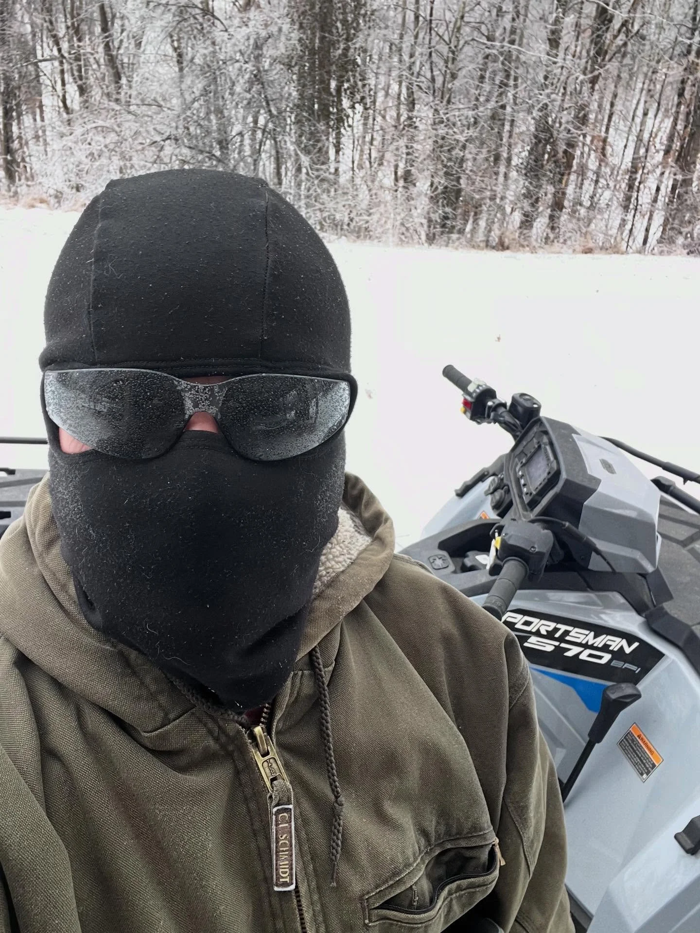 Never too old to play in the snow ❄️ #winterstorm #ice #tenndogfather