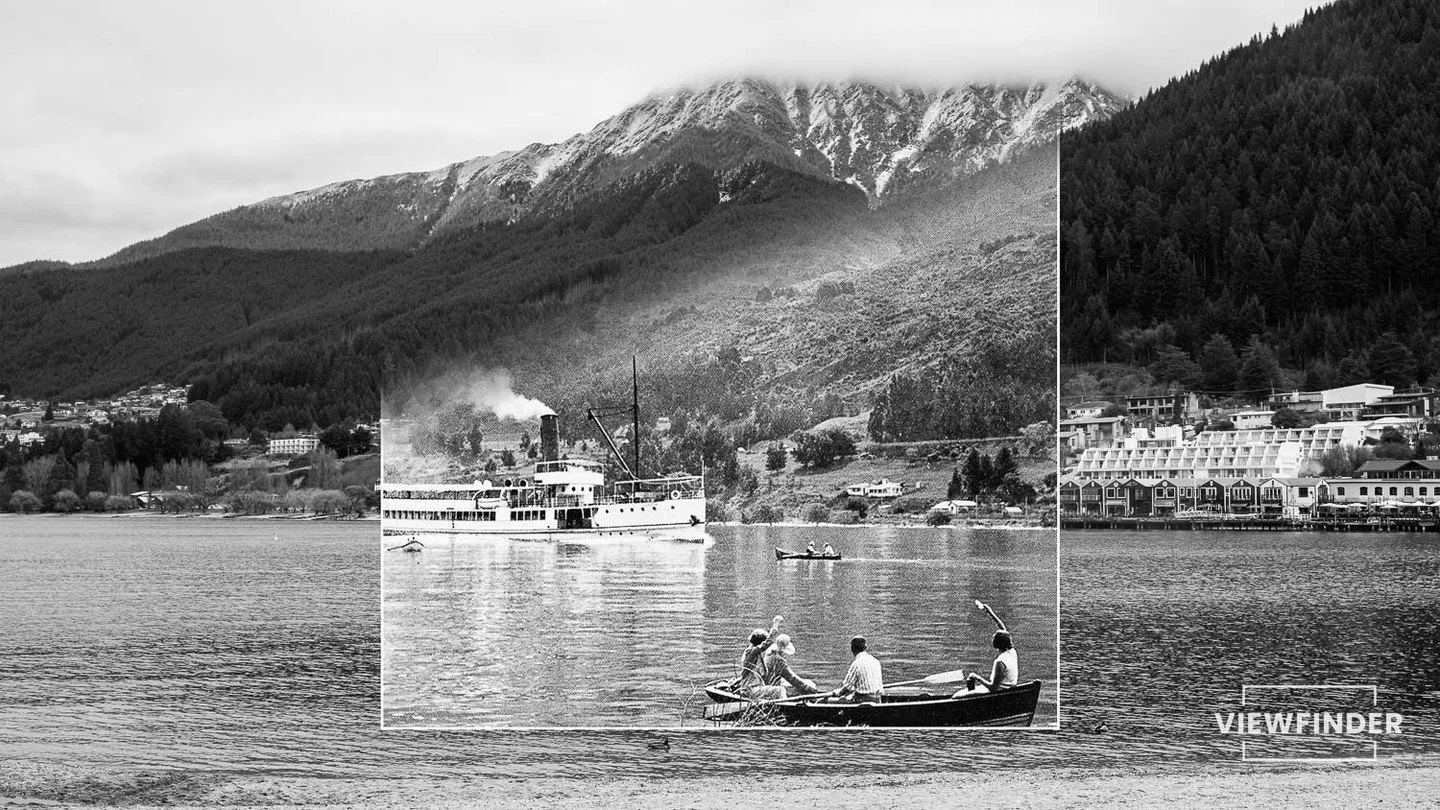 Lake Wakatipu, 1932⁠
⁠
From the Auckland Weekly News (14 December 1932), this photograph depicts boating parties on Lake Wakatipu watching the passage of the Earnslaw in Queenstown. Leisure cruises and day trips by steamer were a popular attraction o