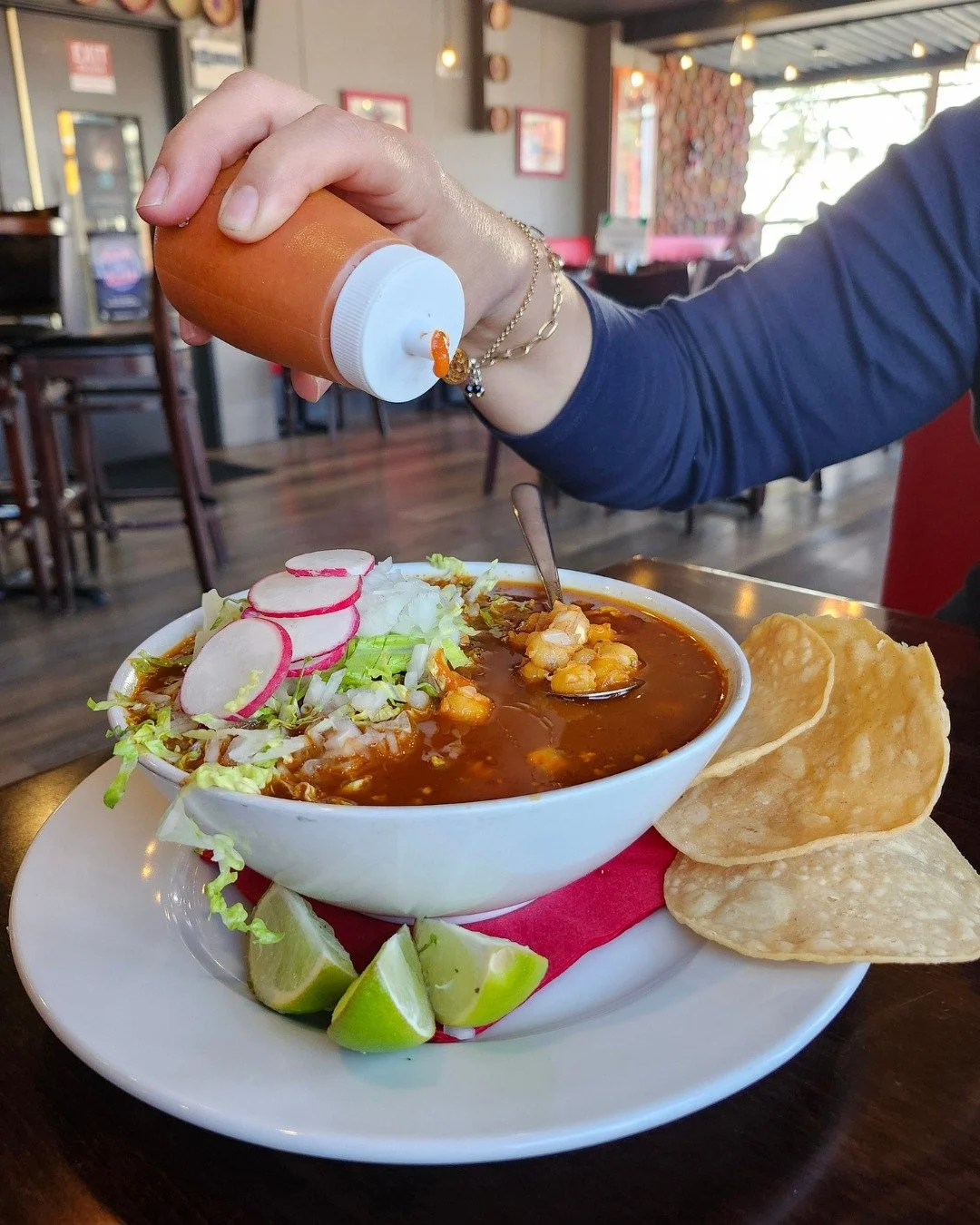 Pozole Sunday 🍲
rich broth, hominy, fresh toppings 

#pozole 
#pozolesunday 
#mexicanfood 
#vancouvereats 
#vancouverfood 
#yvreats 
#comfortfood 
#eatvancouver