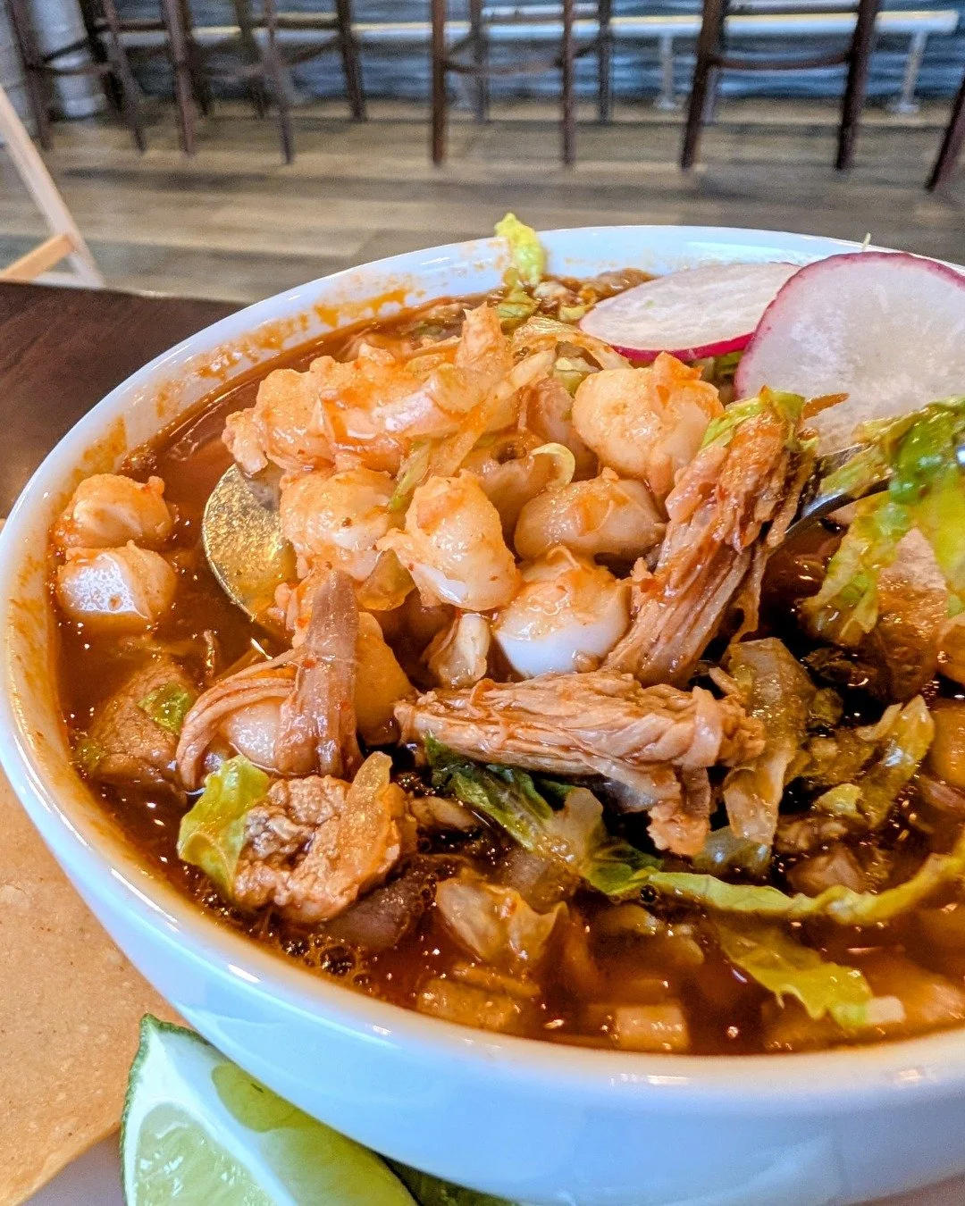 Pozole Sunday 🍲
comfort in every spoon

#vancouvereats
#vancouver
#vancouverfood
#mexicanfood
#pozole