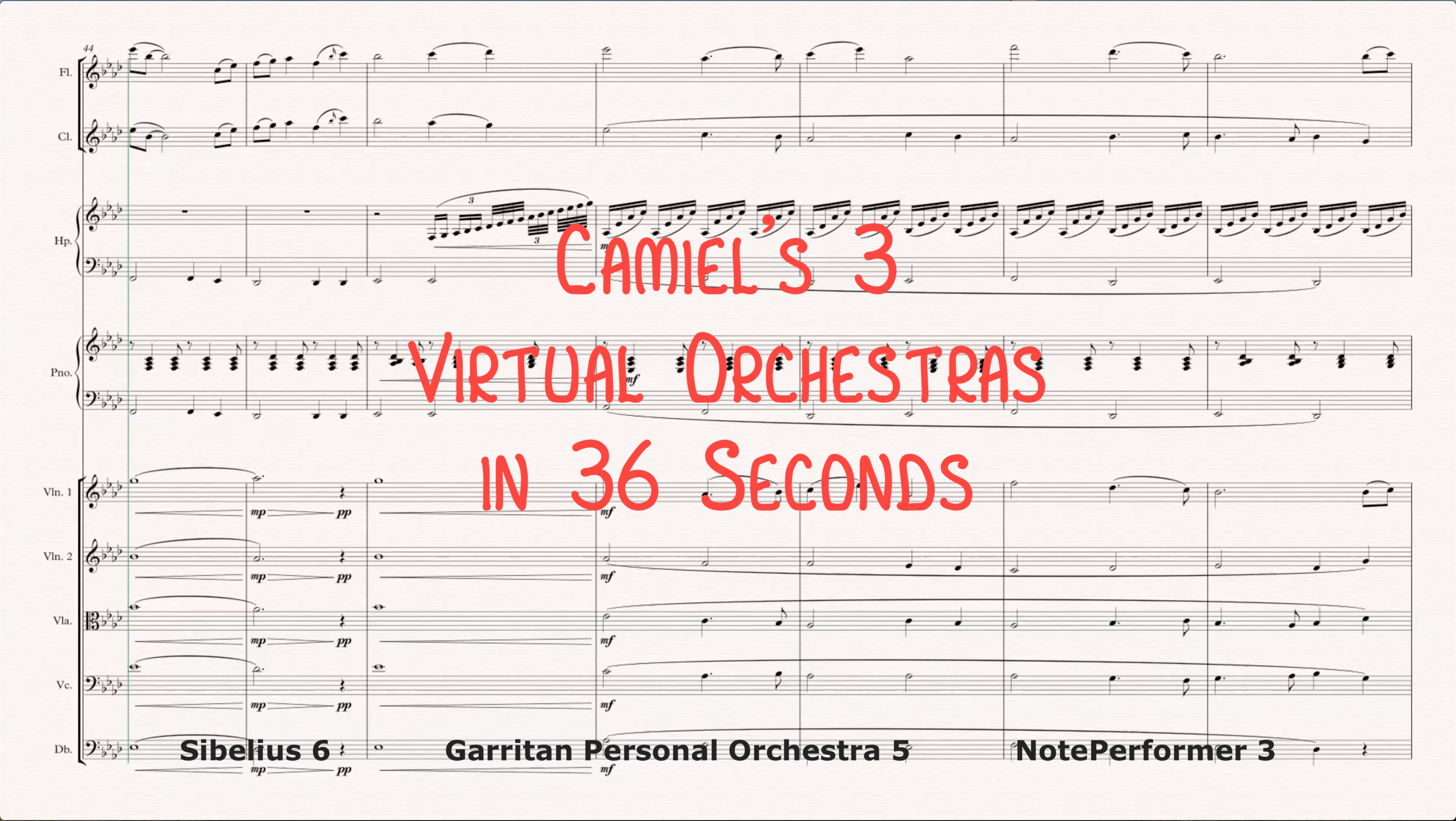 3 Virtual Orchestras in 36 Seconds!