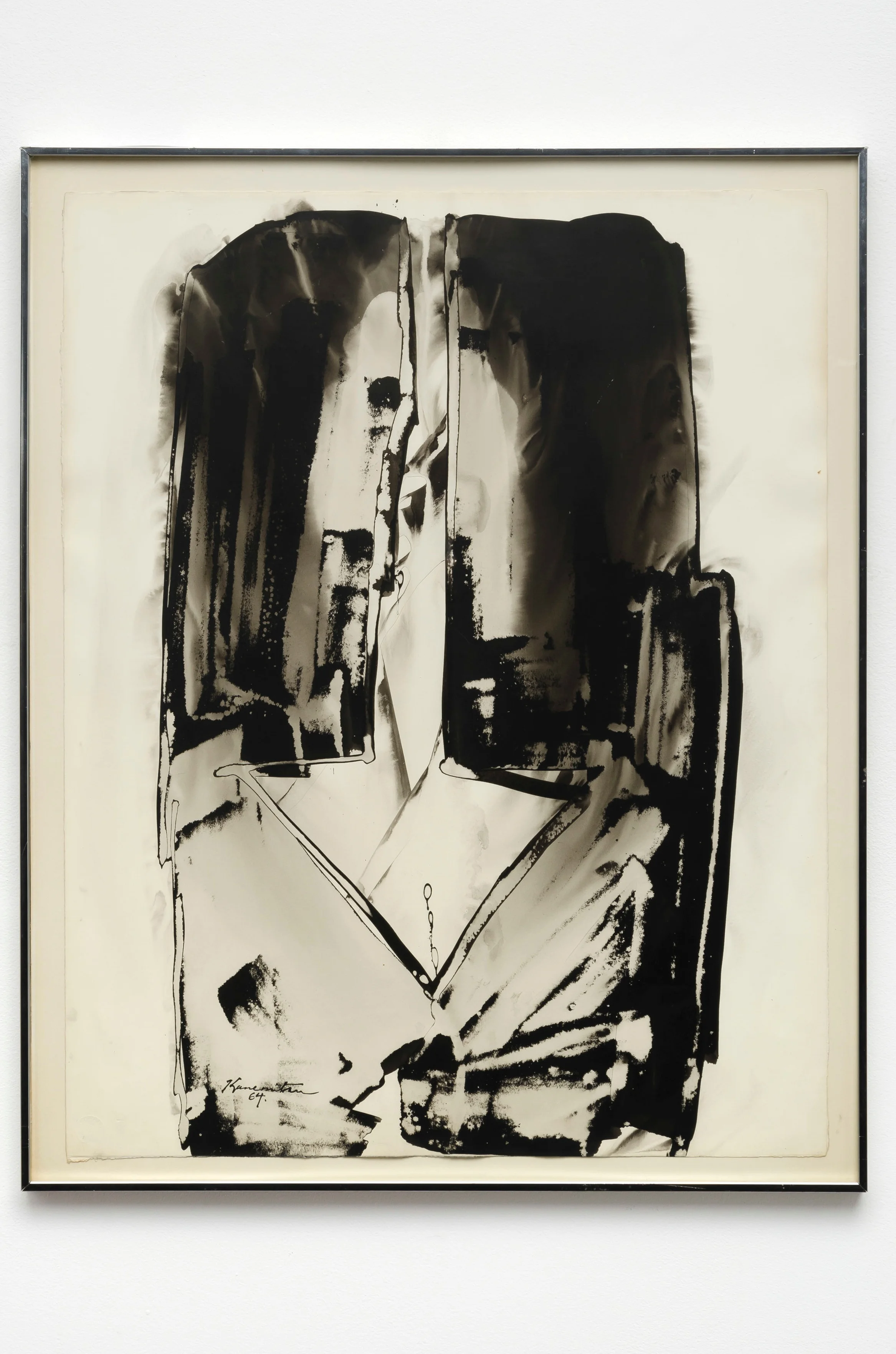 Arrow Series 1964 sumi ink on paper 29 x 22.5 inches, 73.7 x 57.1 centimeters