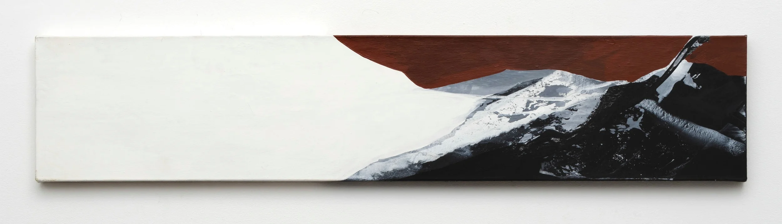 Untitled c. 1980s acrylic on canvas 10.25 x 50.5 inches, 26 x 128.3 centimeters