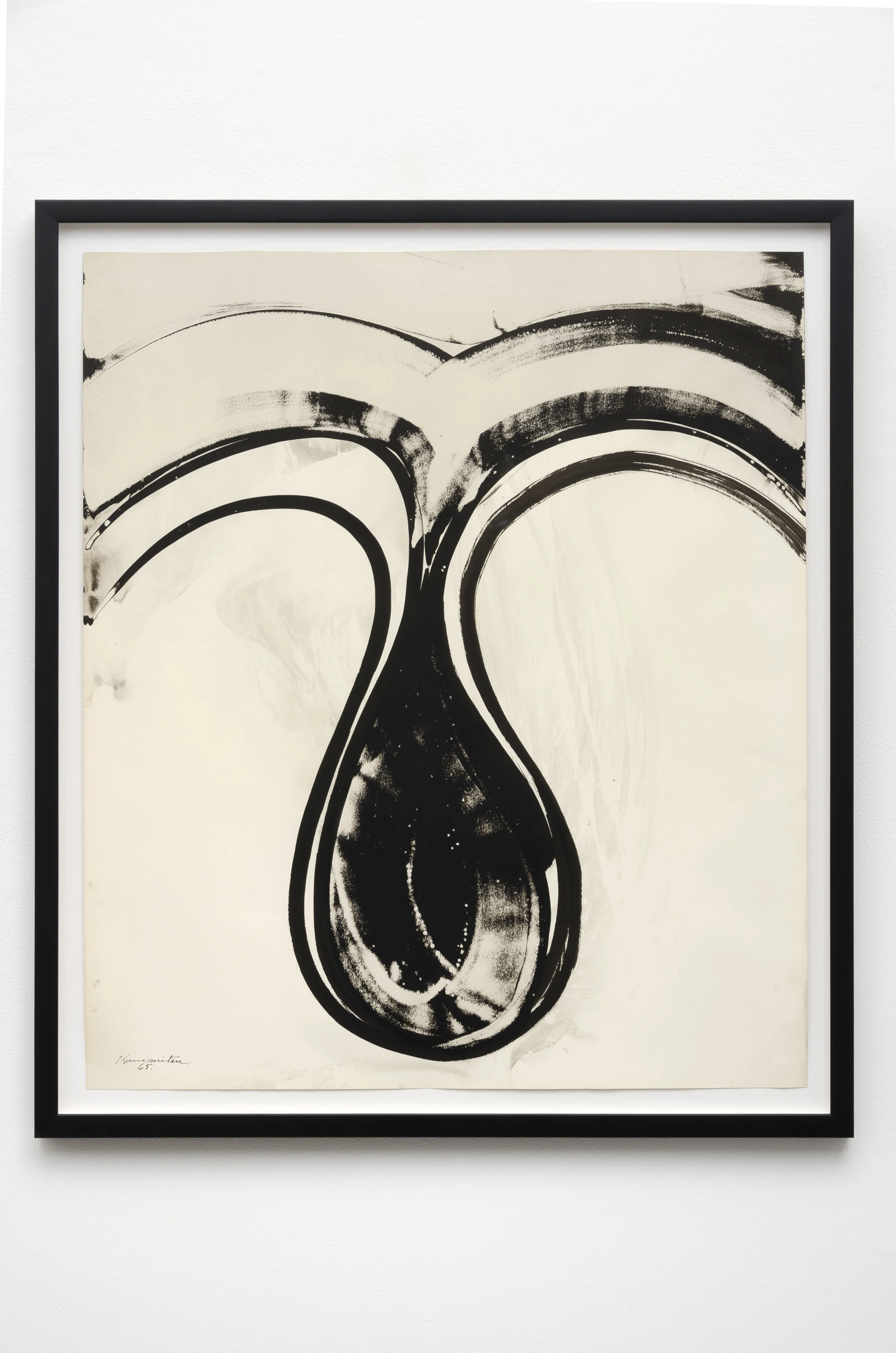 Untitled 1965 sumi ink on paper 30 x 26 inches, 76.2 x 66 centimeters