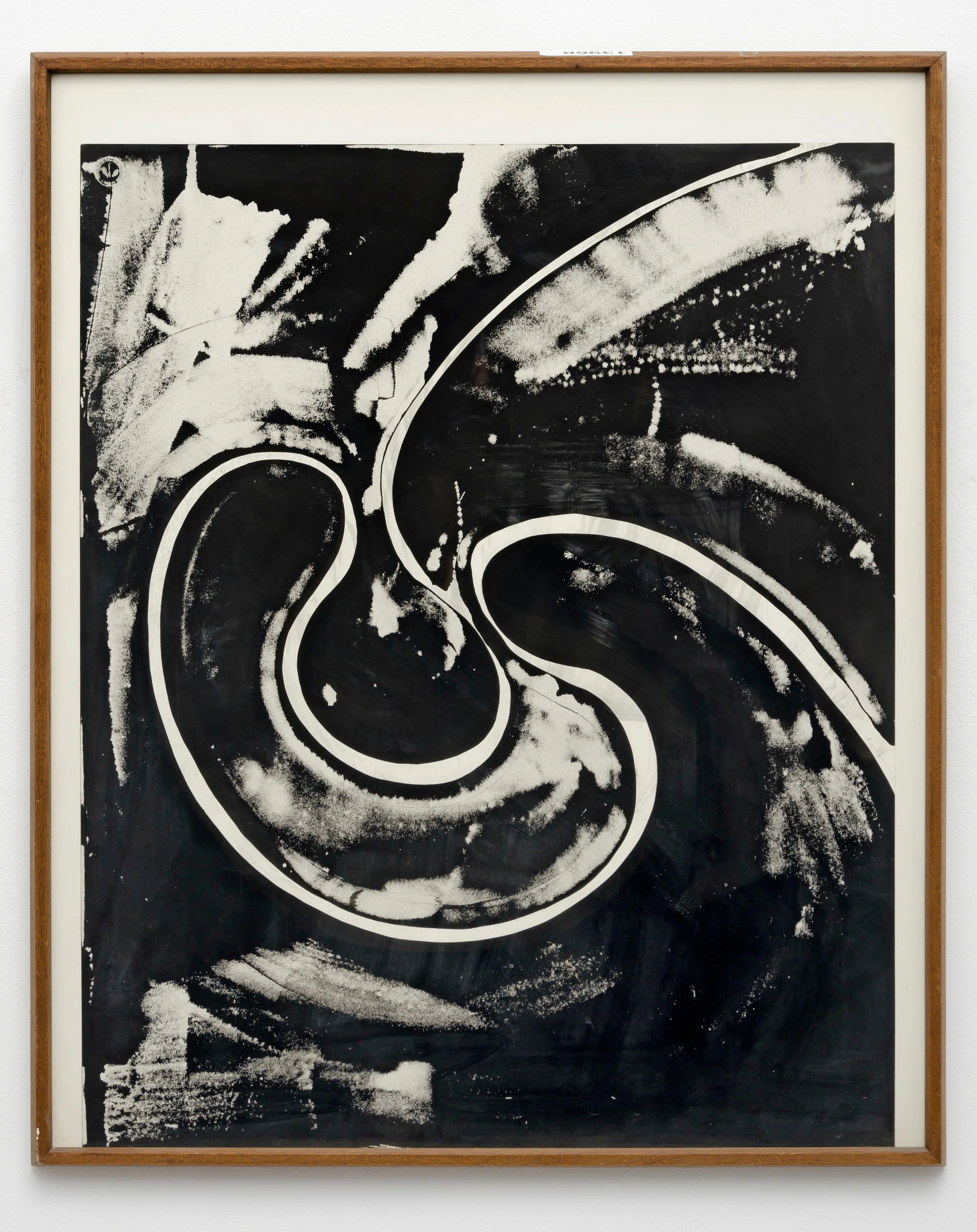 December Night 1966 ink wash on paper 25.75 x 31.75 inches, 65.4 x 80.6 centimeters