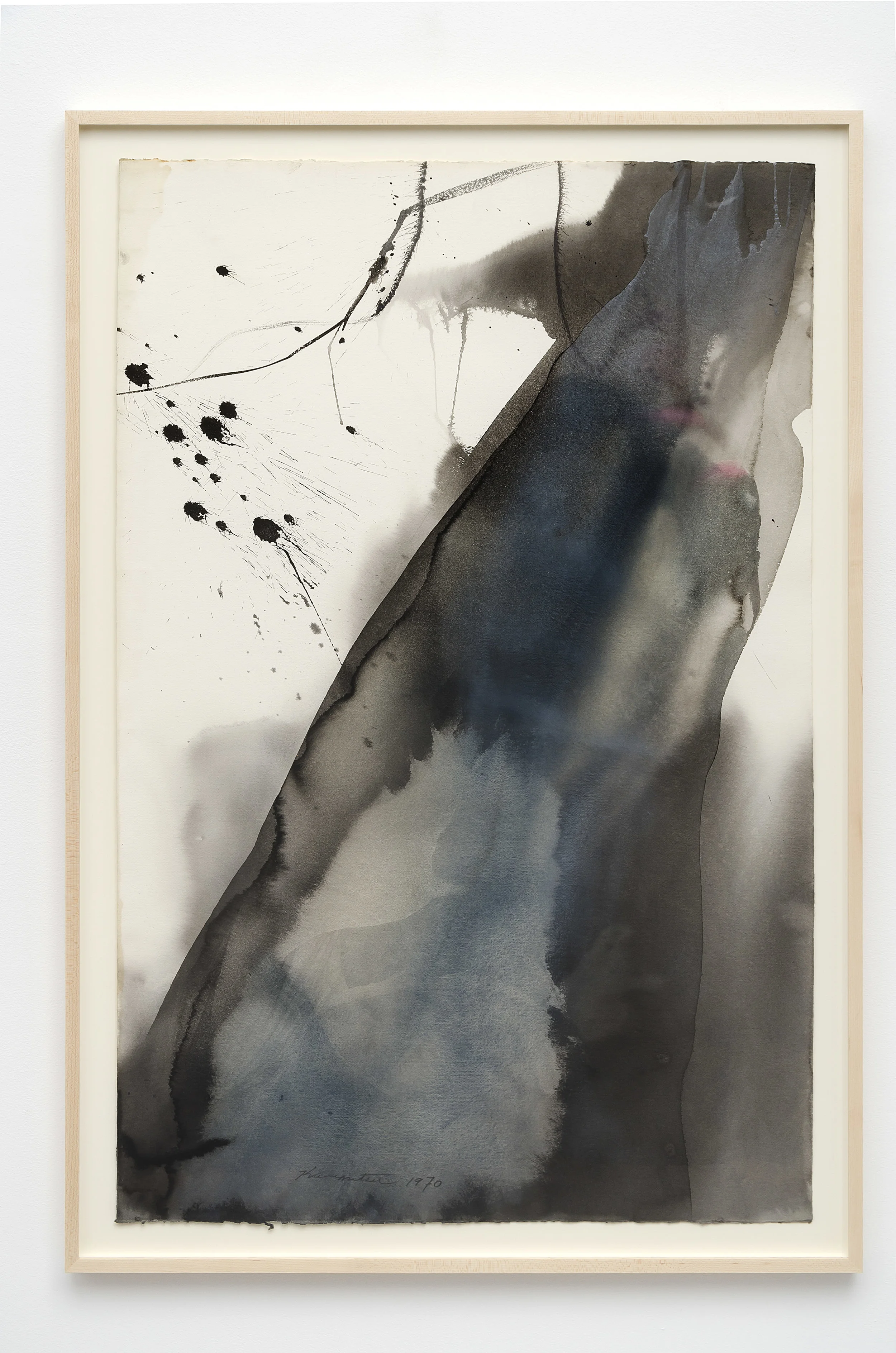Untitled 1970 sumi and watercolor on paper 43.75 x 29.25 inches, 111.1 x 74.3 centimeters