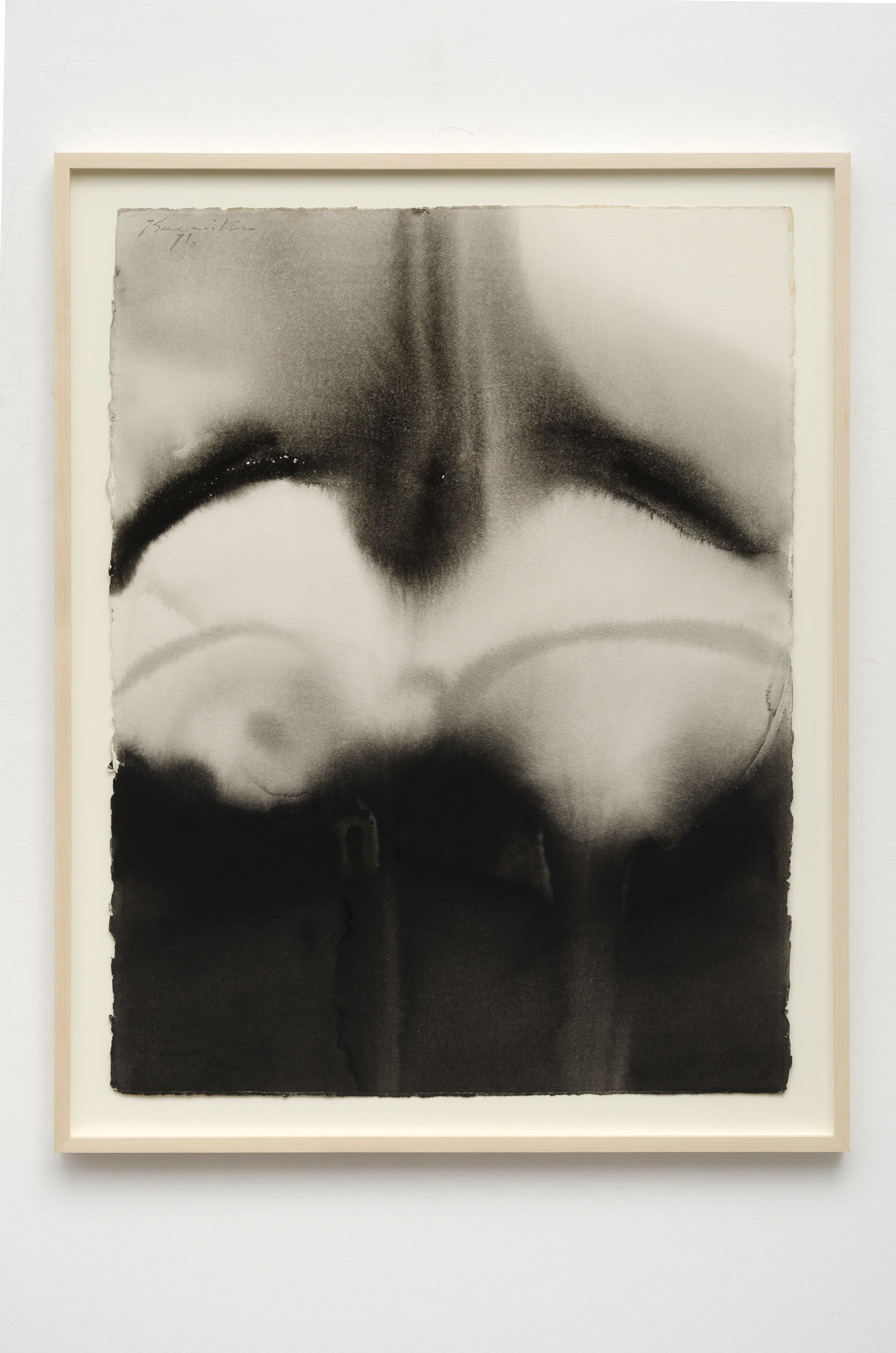 Untitled 1971 sumi ink on paper 33.5 x 26.5 inches, 85.1 x 67.3 centimeters