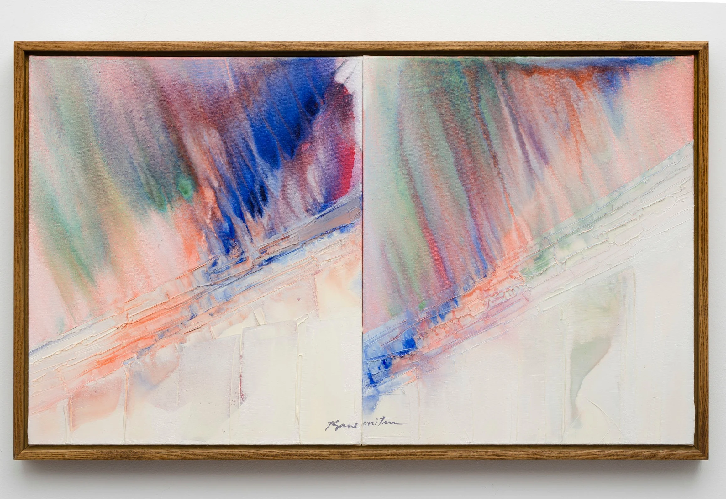 Summer Rain 1988 acrylic on canvas 22.75 x 37.75 inches, 57.8 x 95.9 centimeters