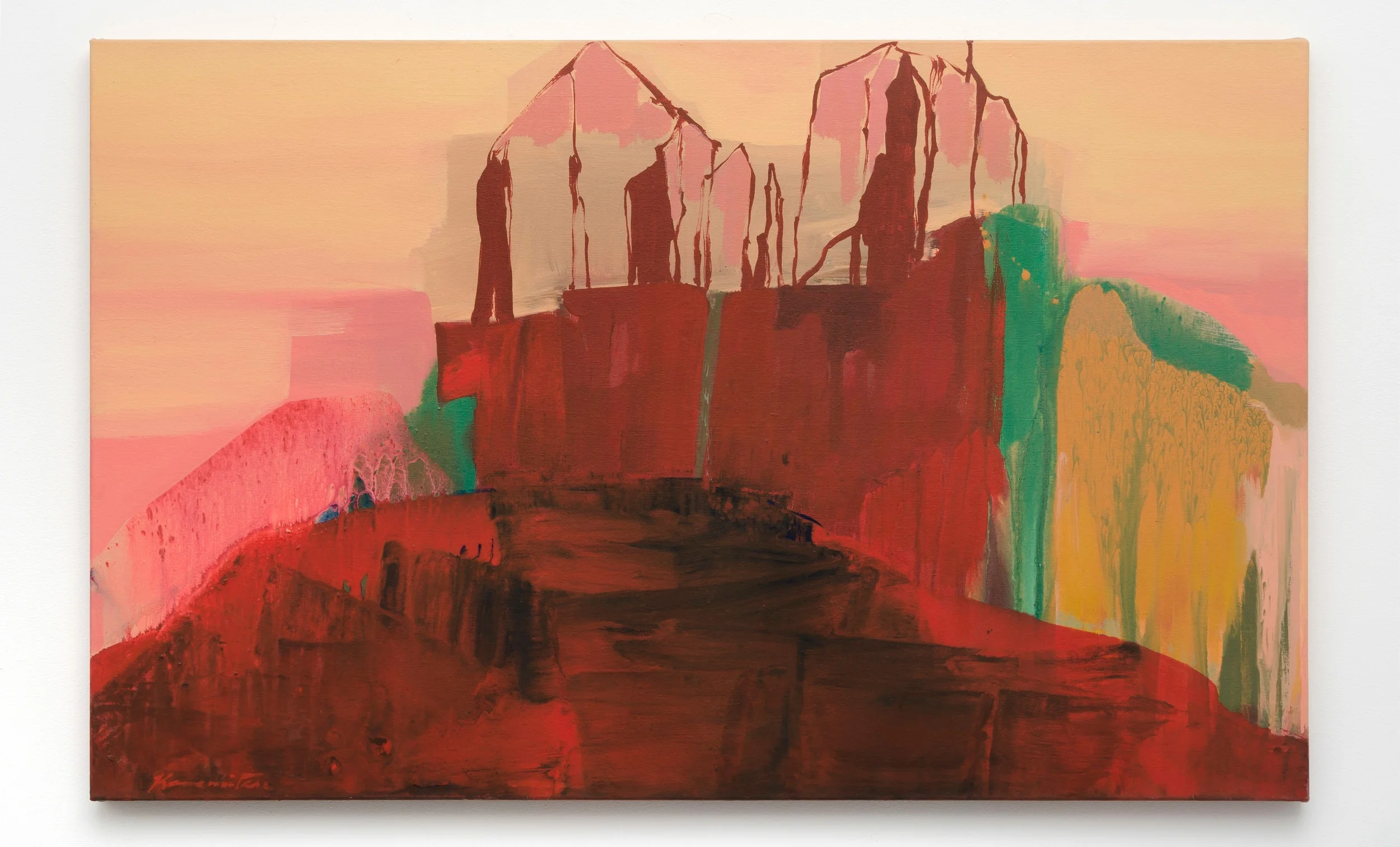 Sunset – Desert 1989 acrylic on canvas 30.25 x 48.25 inches, 76.8 x 122.6 centimeters