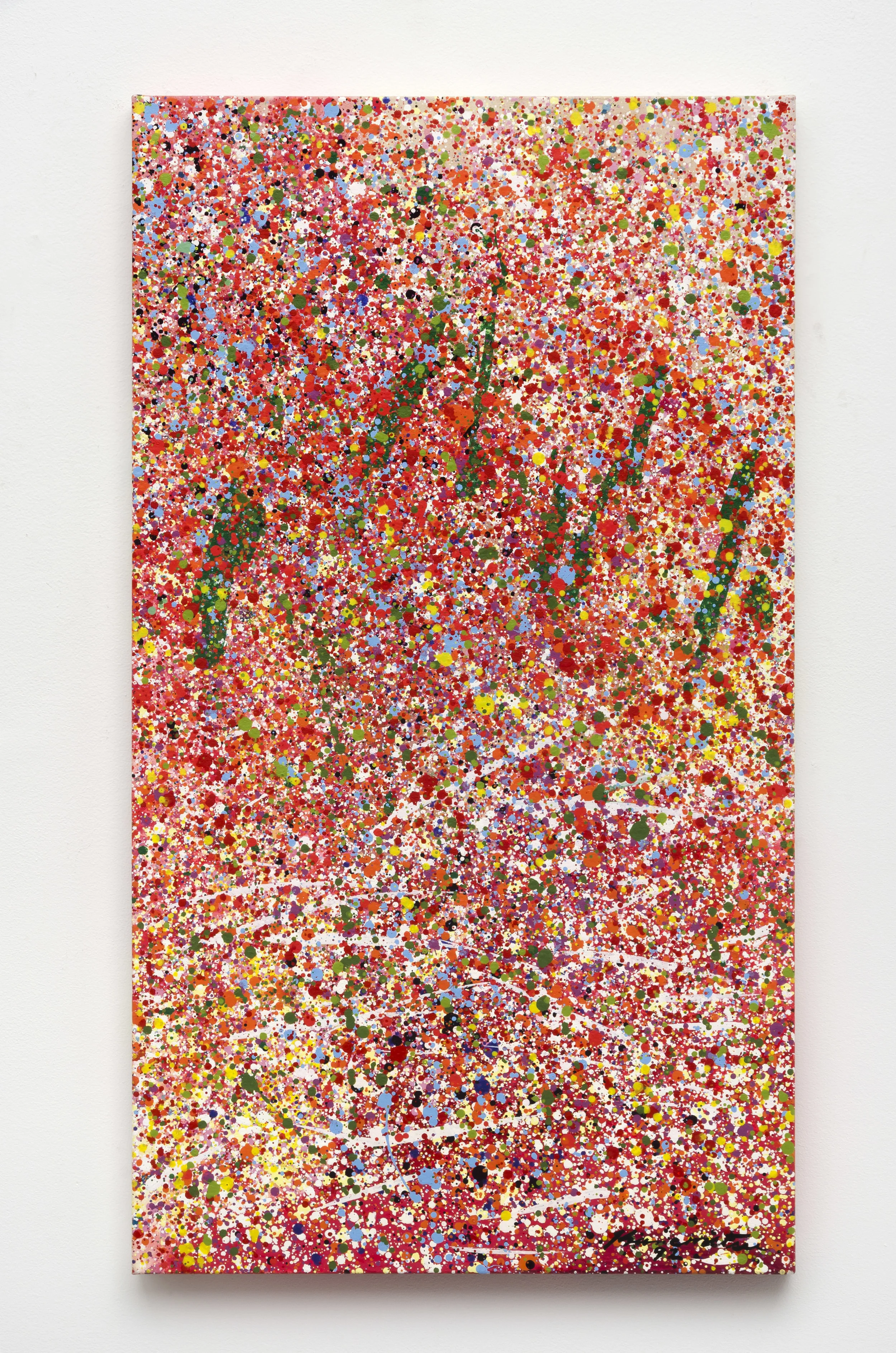 Untitled (J) 1992 acrylic on canvas 36 x 20 inches, 91.4 x 50.8 centimeters