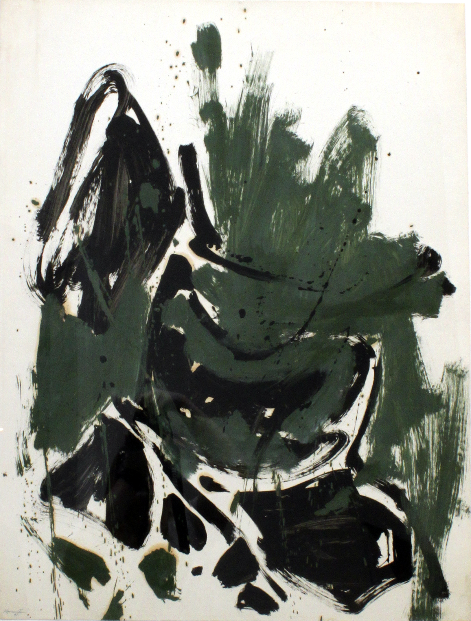 Abstraction (Green, Black, Brown)