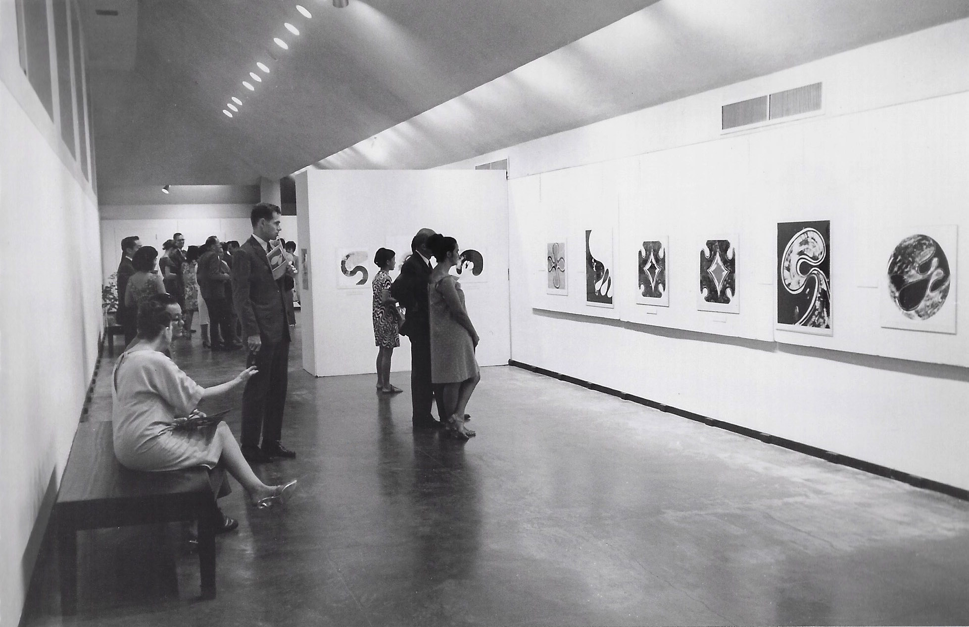  Exhibition of works by Kanemitsu at the Honolulu Academy of Arts, 1967. 