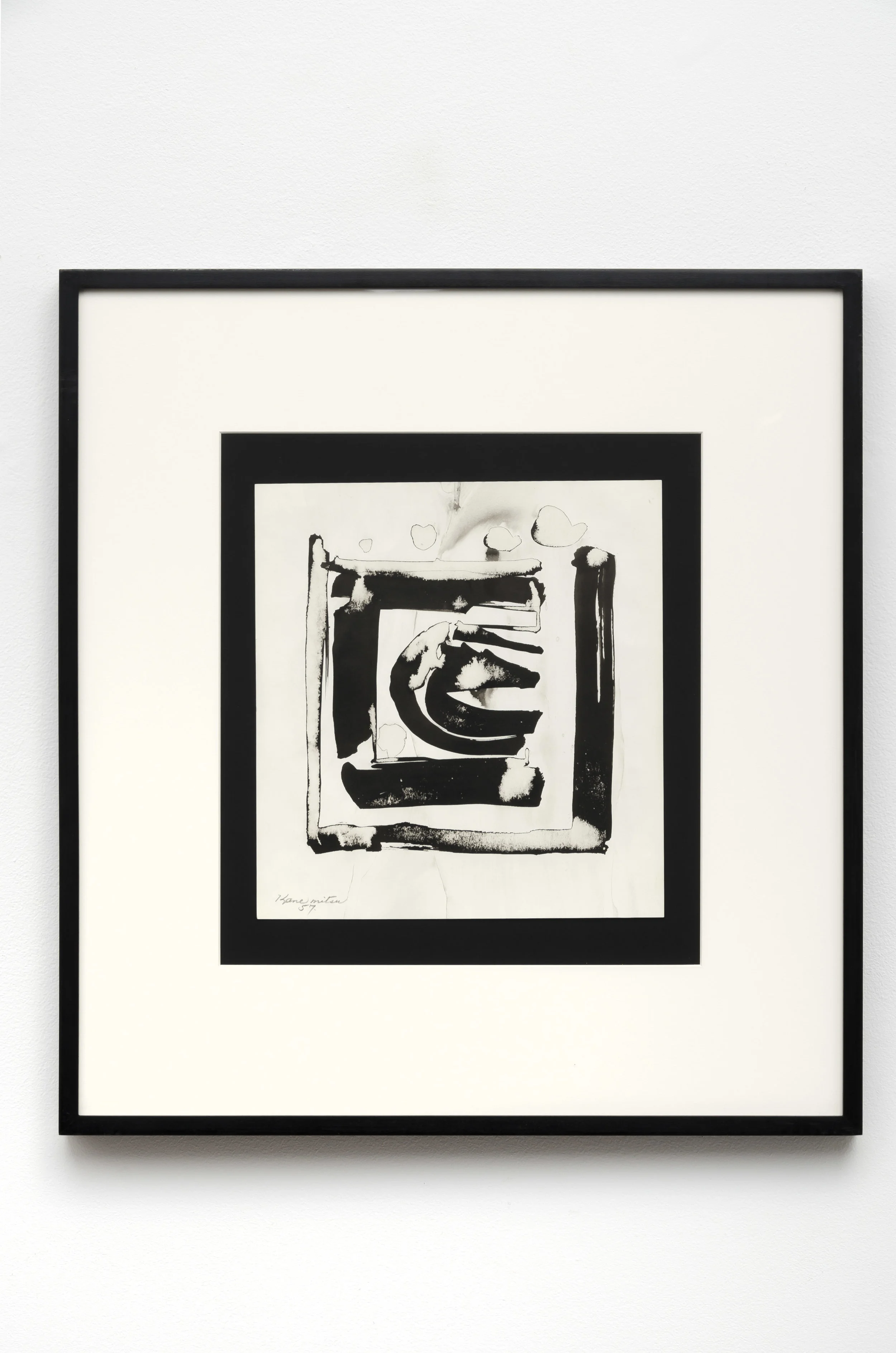 Study for Window , 1957 sumi ink on paper 23.75 x 21.75 inches; 60.3 x 55.2 centimeters