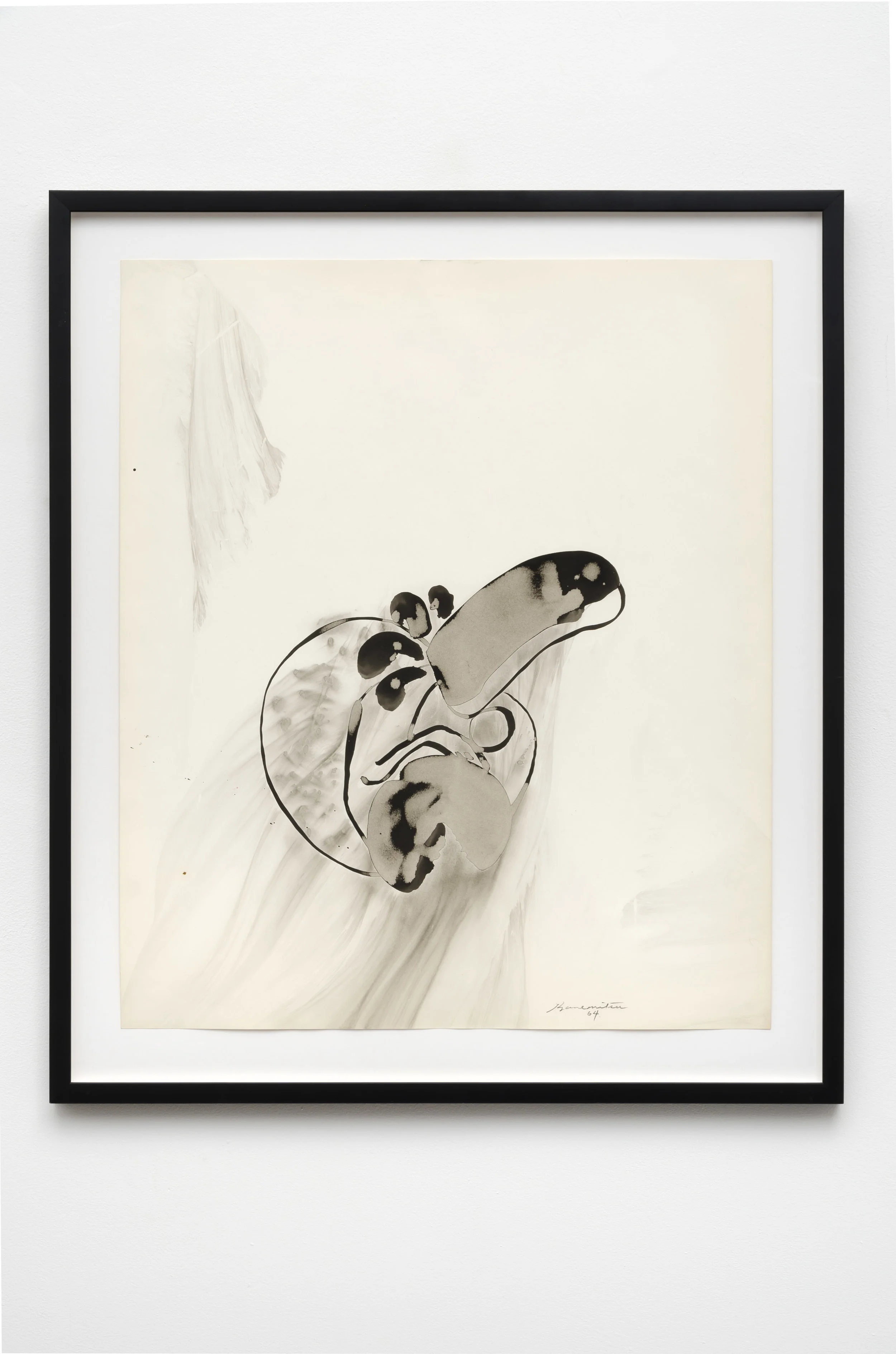 Untitled , 1964 sumi ink on paper 32.5 x 28 inches; 82.5 x 71.1 centimeters