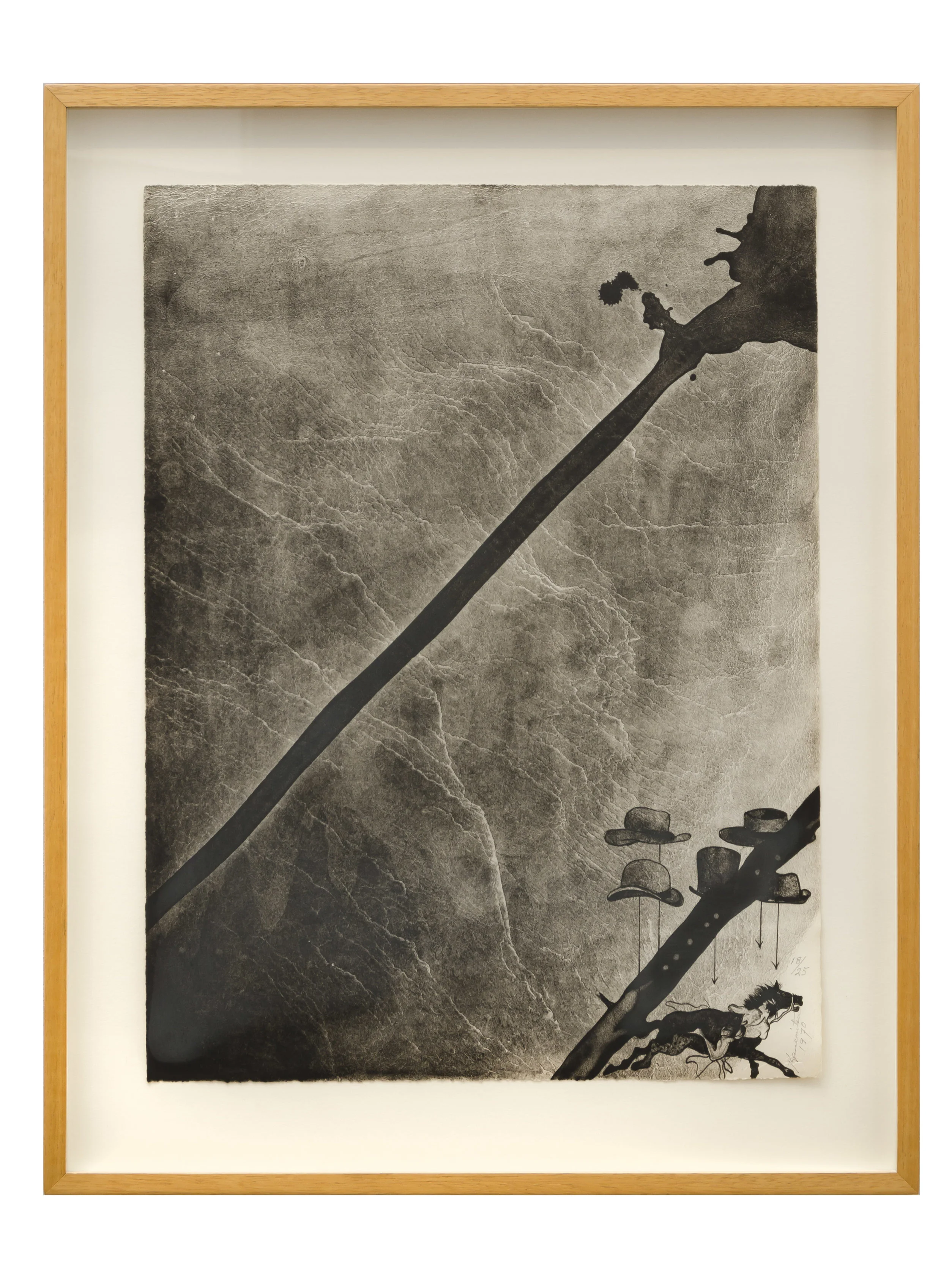Escape to Eternity , 1970 lithograph 20 x 15 inches; 50.8 x 38.1 centimeters