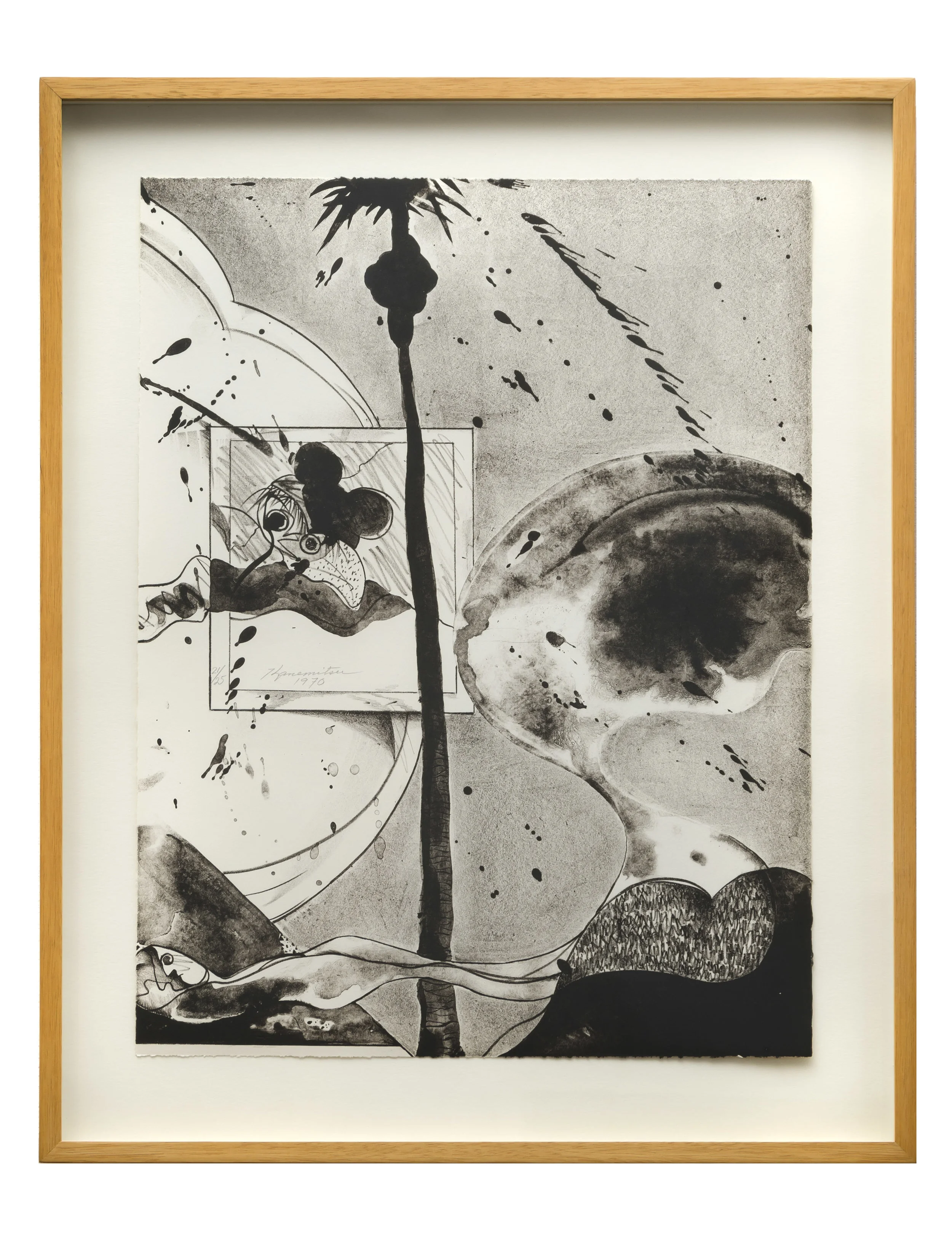 Hollywood Hills Ghost , 1970 lithograph 20 x 15 inches; 50.8 x 38.1 centimeters