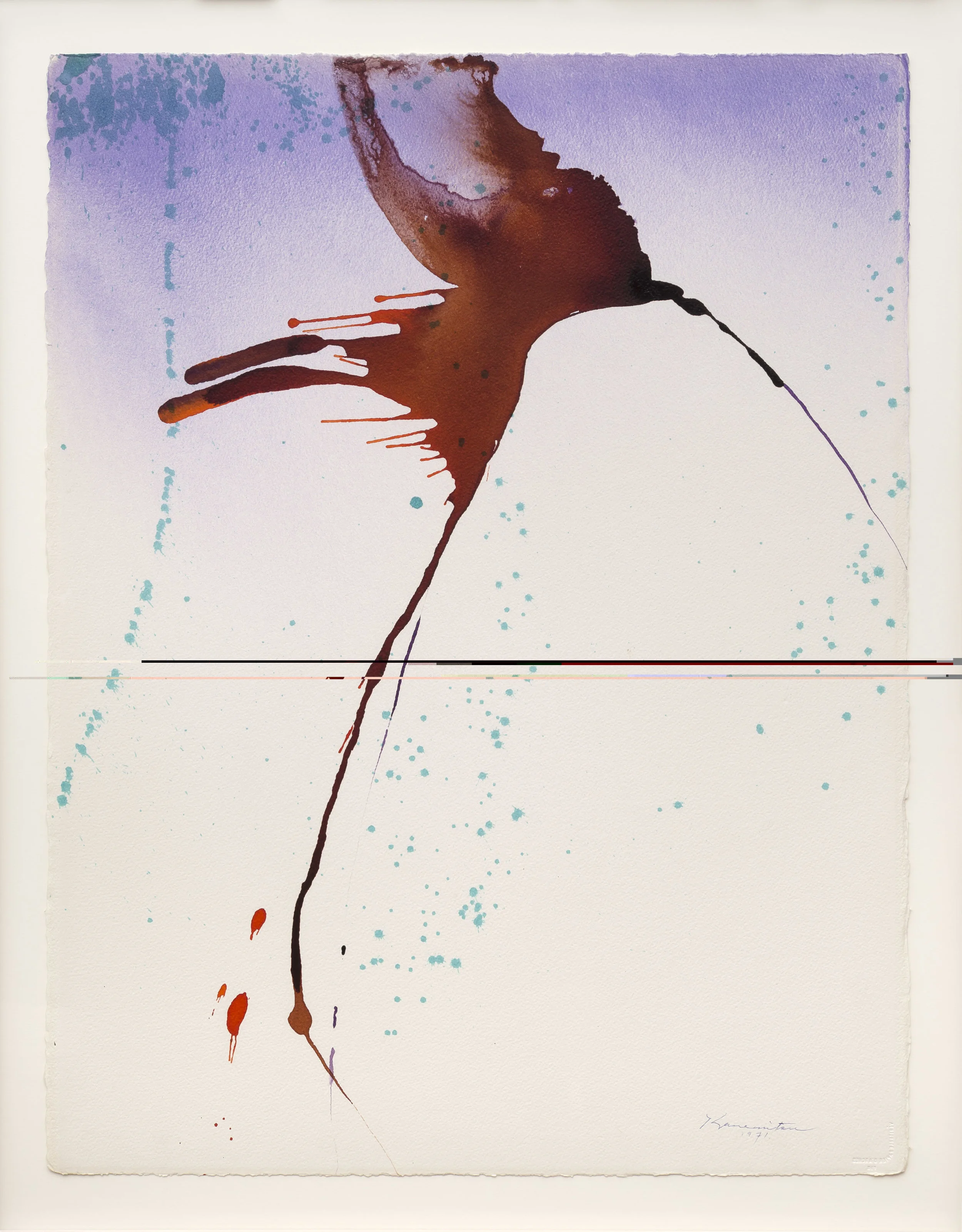 WC5 , 1971 watercolor on paper 30 x 22.5 inches; 76.2 x 57.1 centimeters