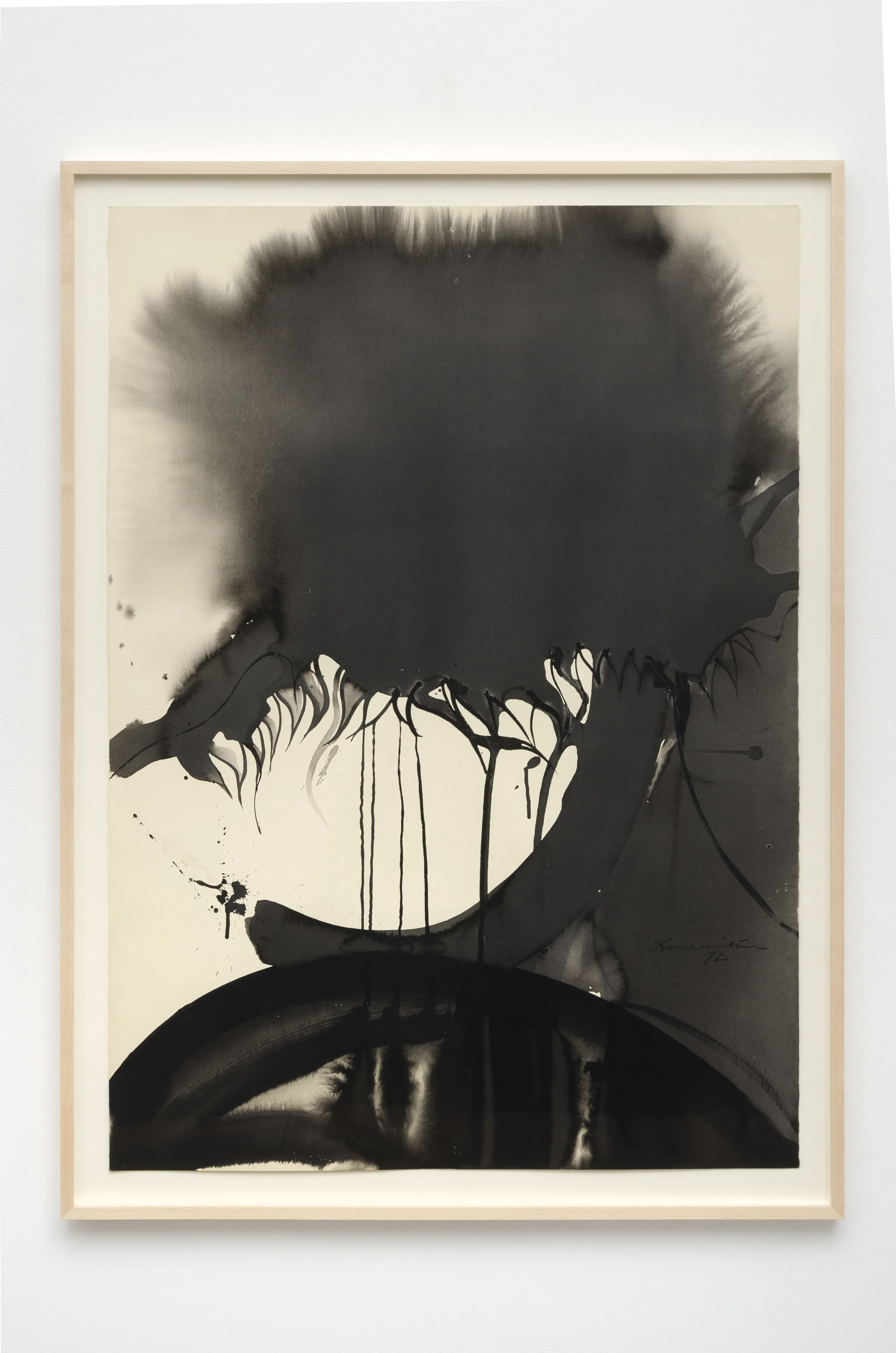 Untitled , 1972 sumi ink on paper 43 x 31 1/4 inches; 109.2 x 79.4 centimeters